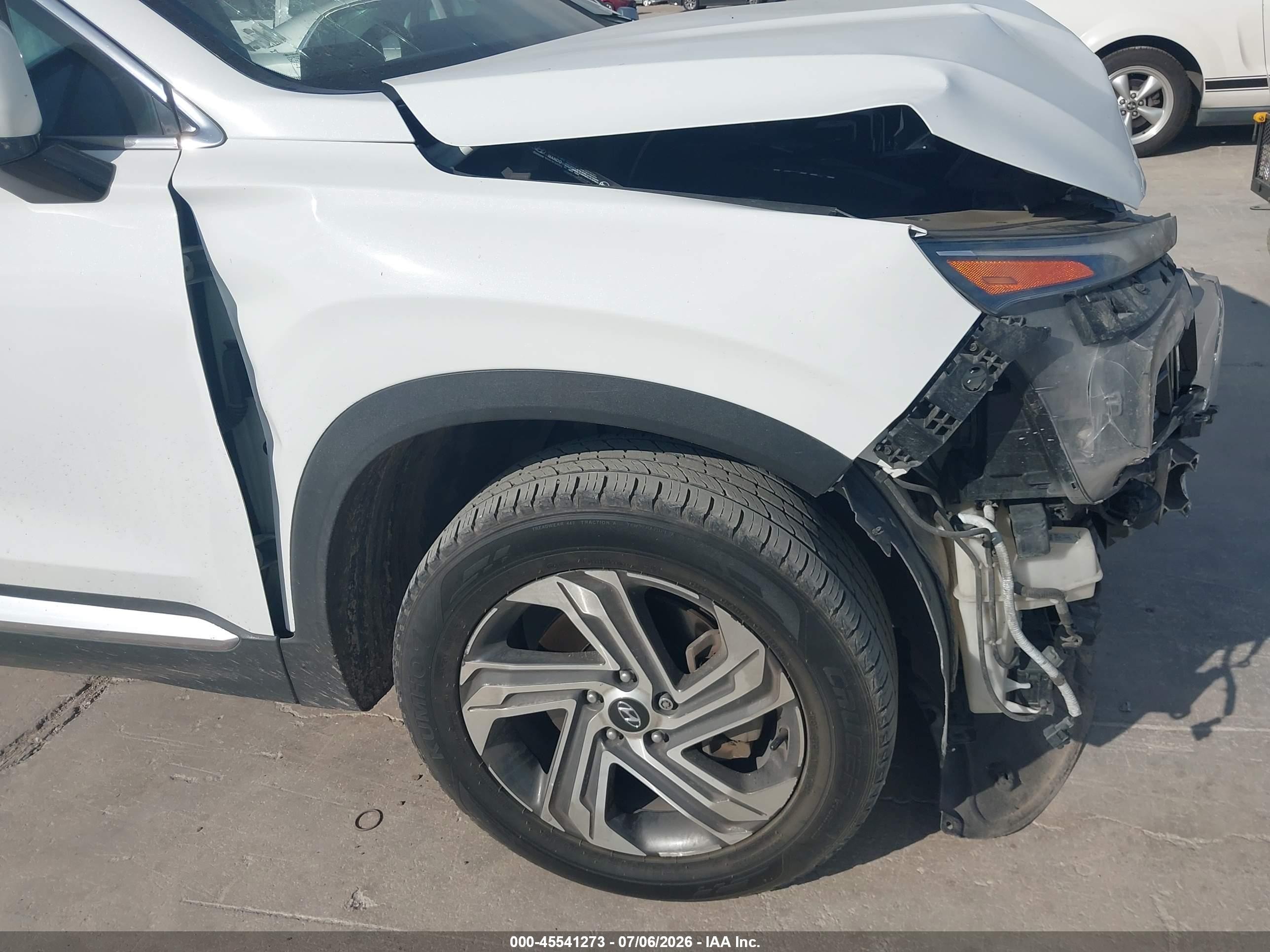 2023 Hyundai Santa Fe Sel White vin: 5NMS3DAJ0PH534303