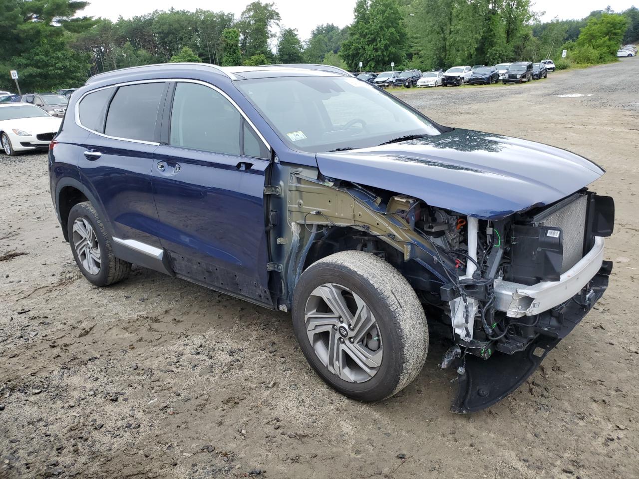 2023 Hyundai Santa Fe Синий vin: 5NMS3DAJ2PH525859