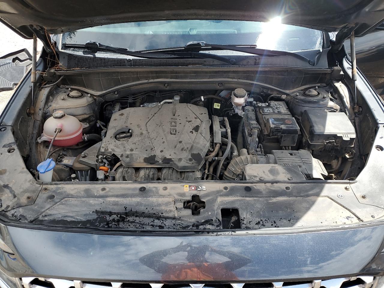 2021 Hyundai Santa Fe Sel Угольный vin: 5NMS3DAJ8MH349041