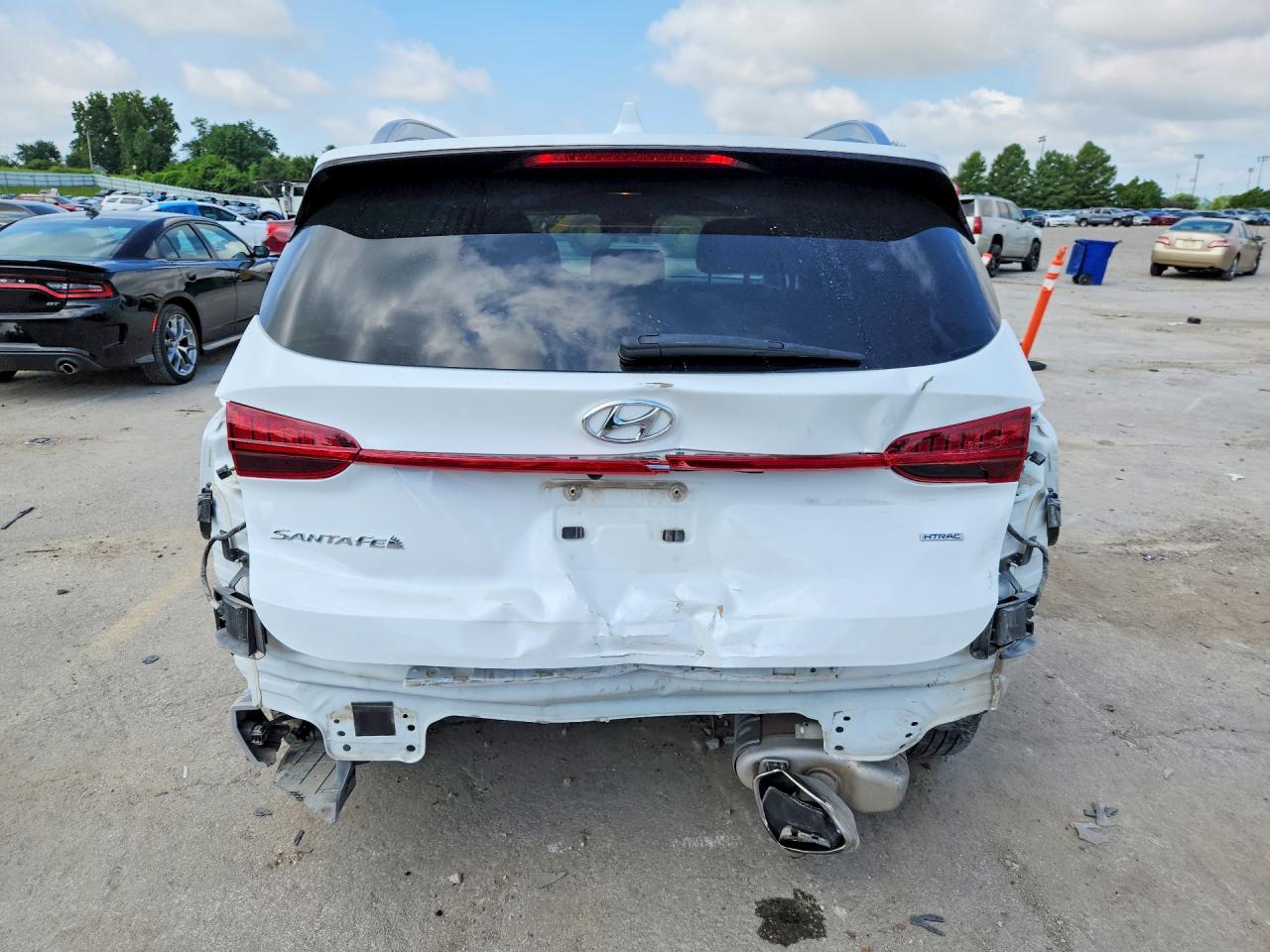 2022 Hyundai Santa Fe Sel White vin: 5NMS3DAJXNH382317