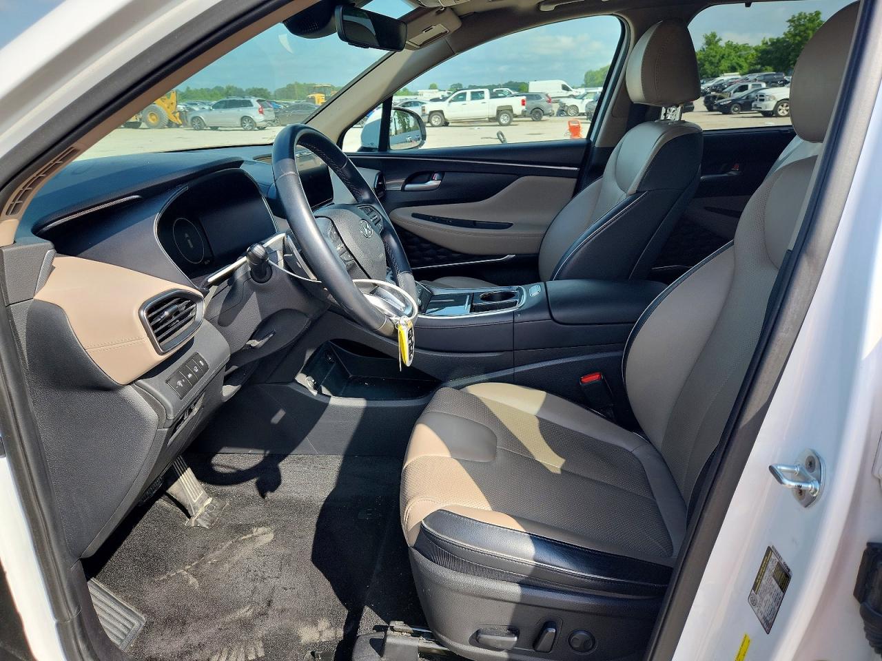 2022 Hyundai Santa Fe Sel White vin: 5NMS3DAJXNH382317