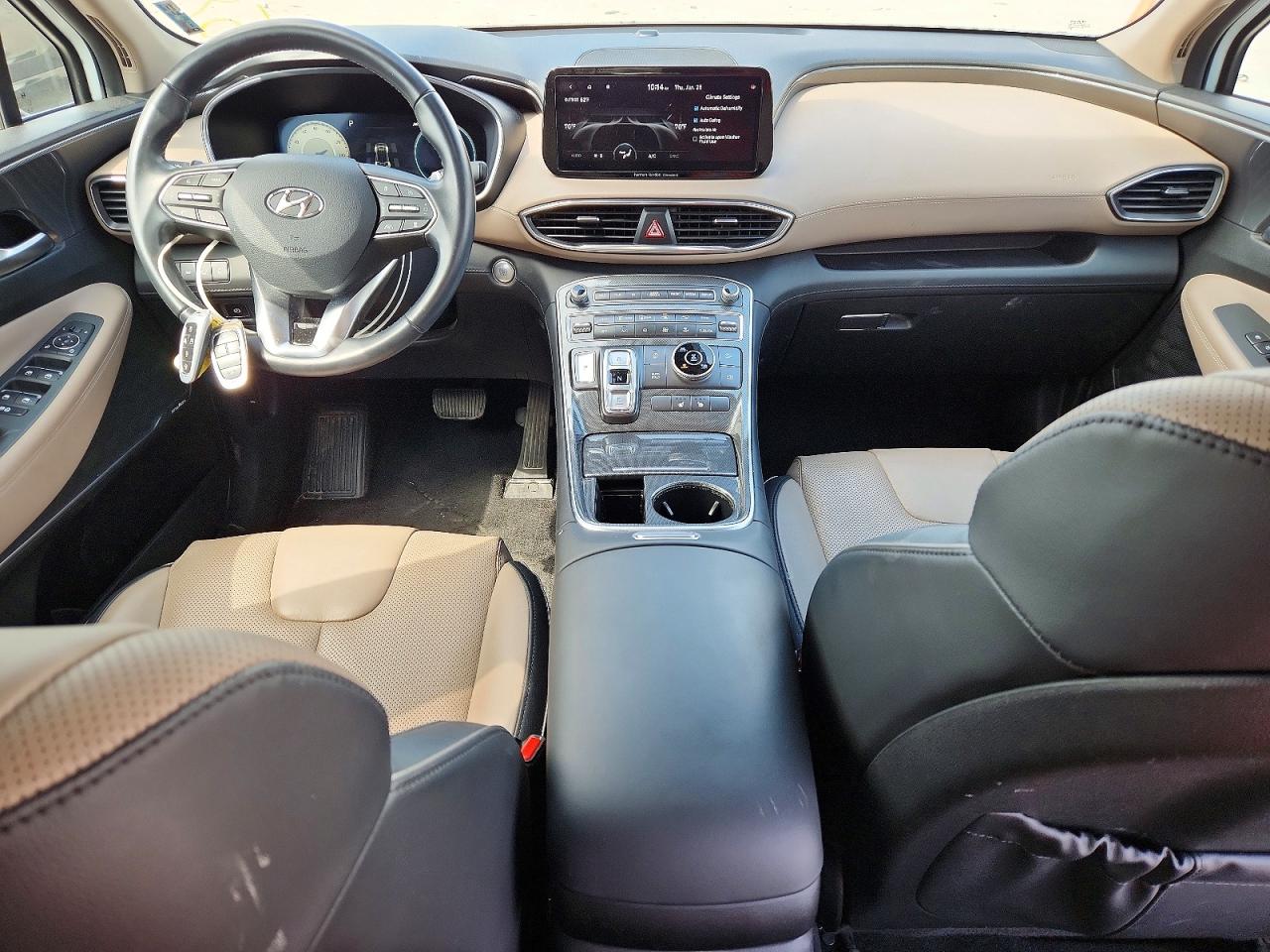 2022 Hyundai Santa Fe Sel White vin: 5NMS3DAJXNH382317