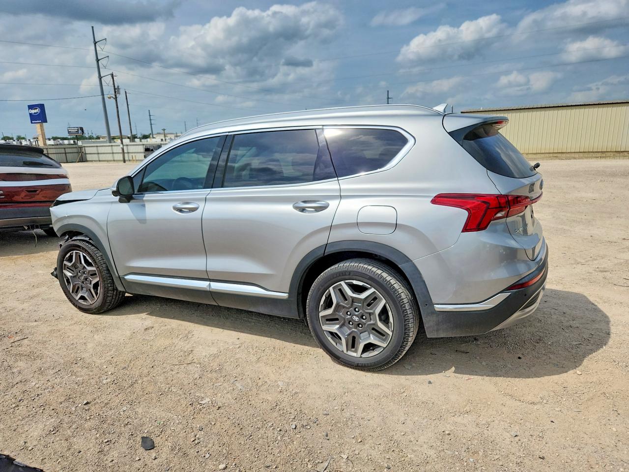 2021 Hyundai Santa Fe Limited Серебряный vin: 5NMS44AL5MH310891