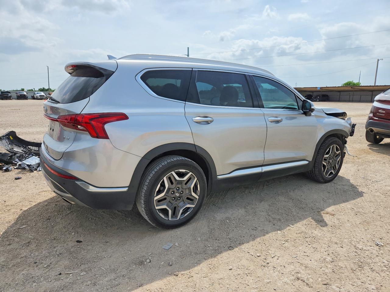 2021 Hyundai Santa Fe Limited Серебряный vin: 5NMS44AL5MH310891