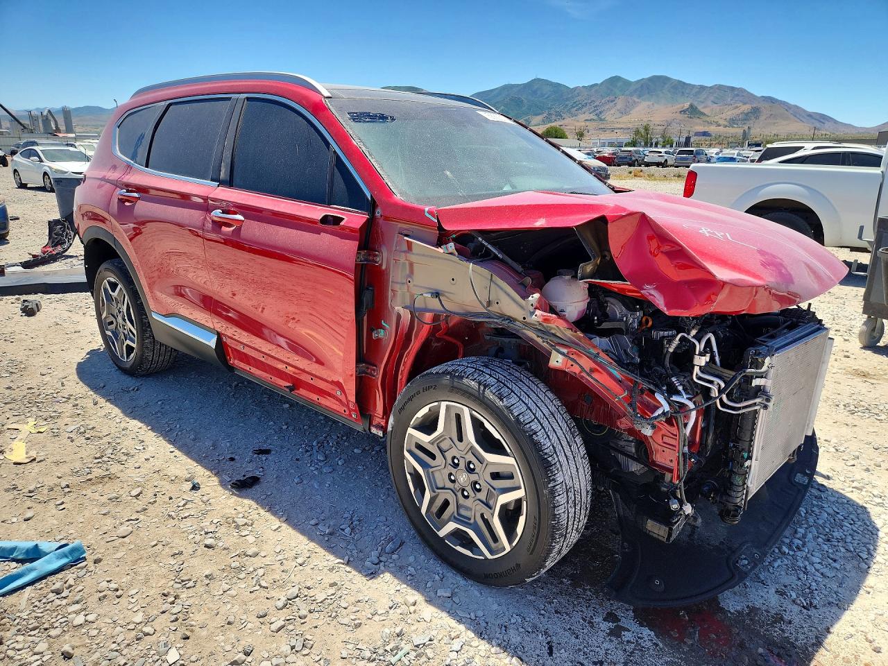 2022 Hyundai Santa Fe Limited Red vin: 5NMS4DAL0NH385287