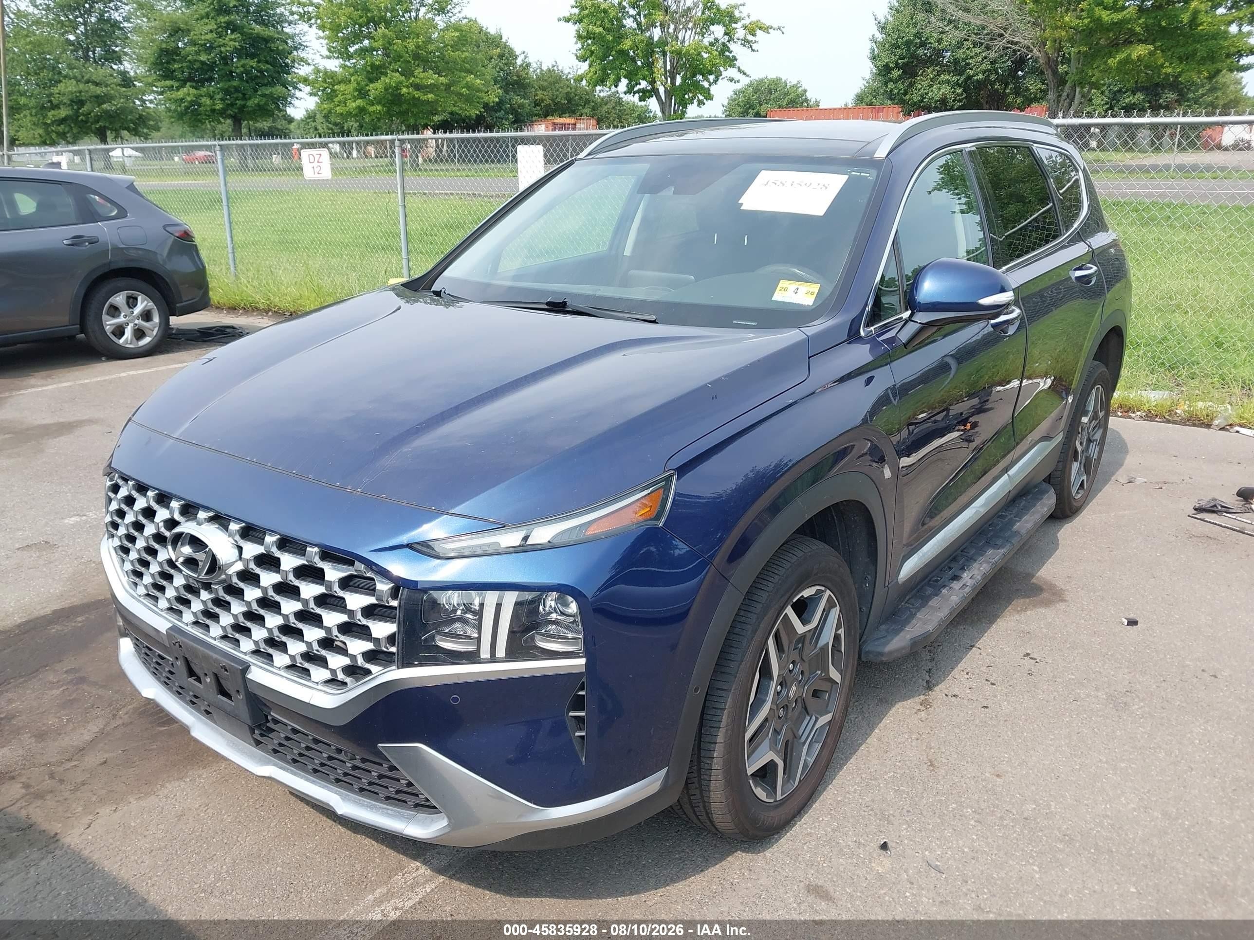 2021 Hyundai Santa Fe Limited Navy vin: 5NMS4DAL1MH334962