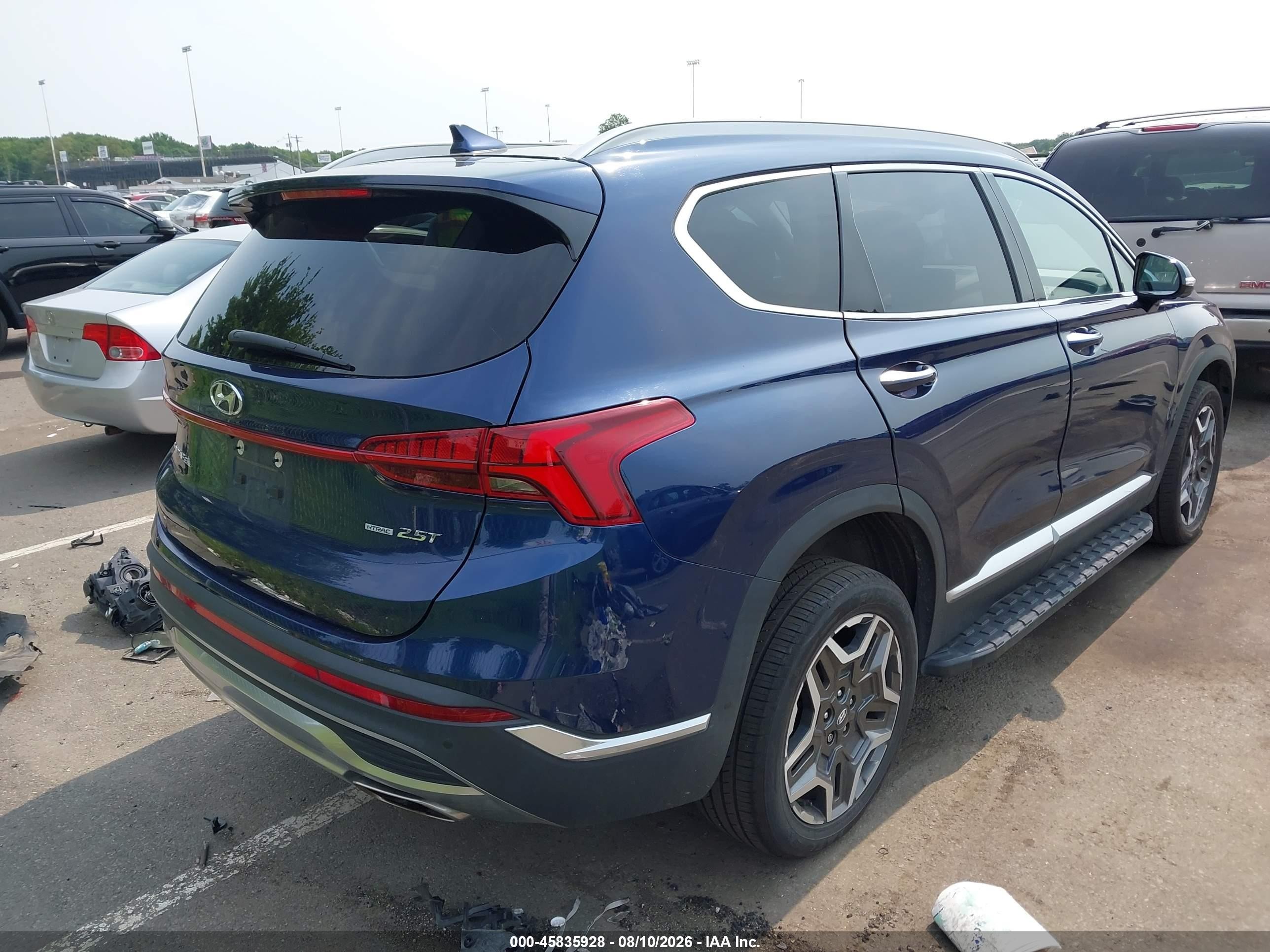 2021 Hyundai Santa Fe Limited Navy vin: 5NMS4DAL1MH334962