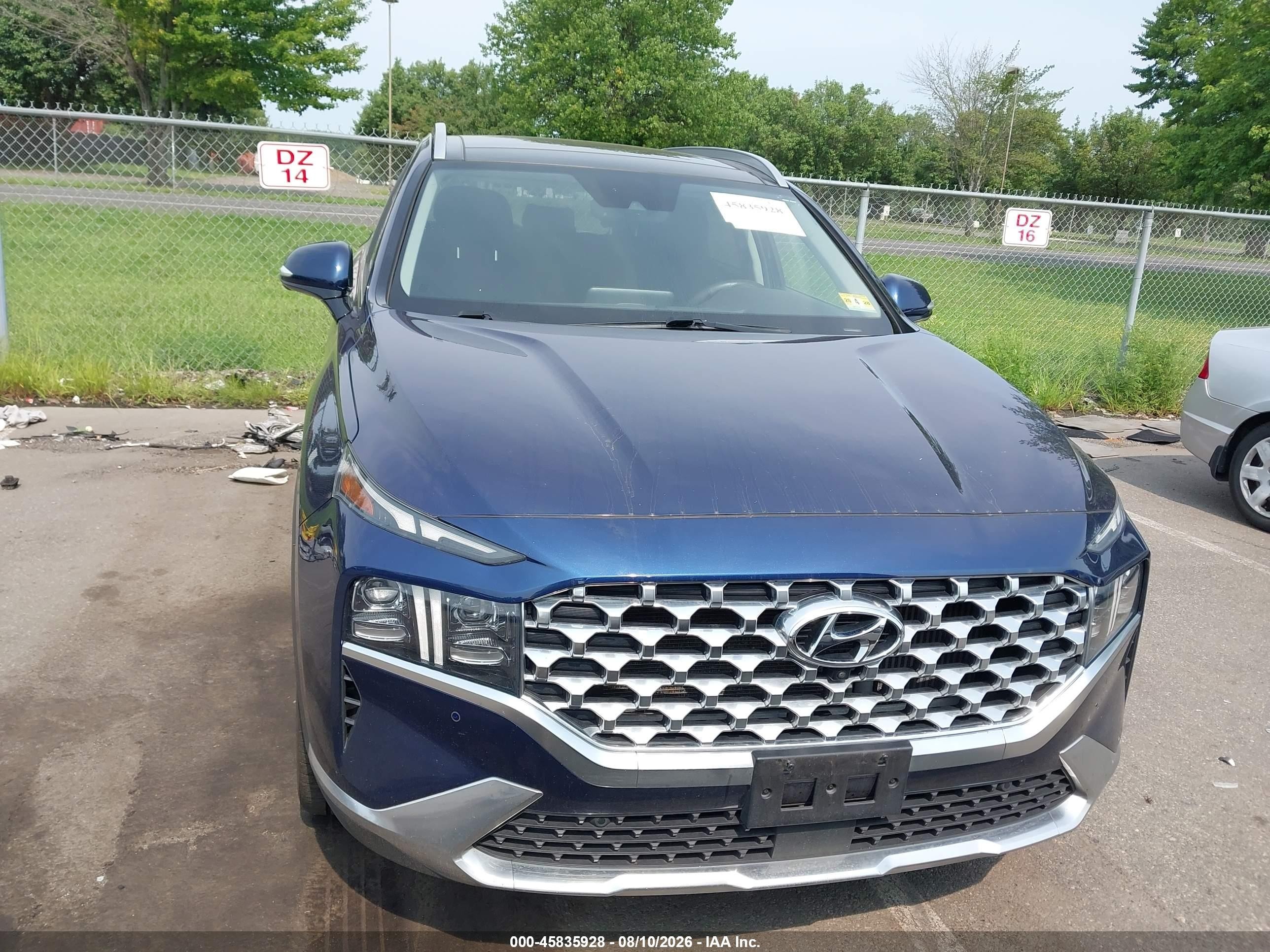 2021 Hyundai Santa Fe Limited Navy vin: 5NMS4DAL1MH334962