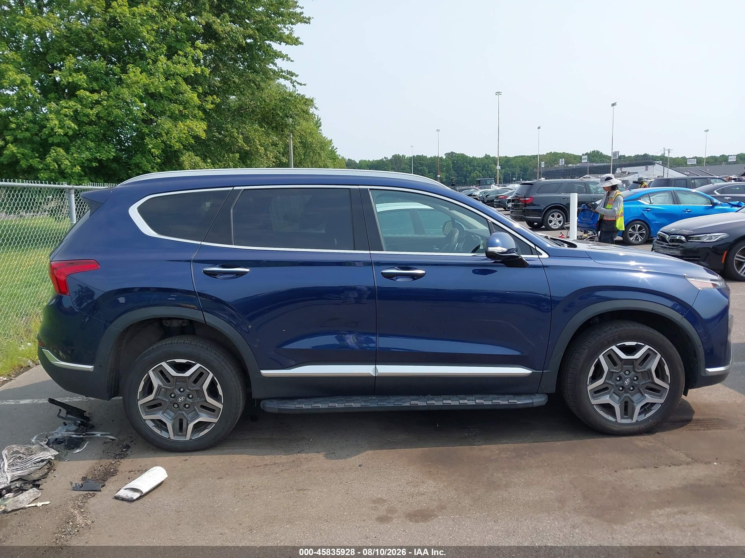 2021 Hyundai Santa Fe Limited Navy vin: 5NMS4DAL1MH334962