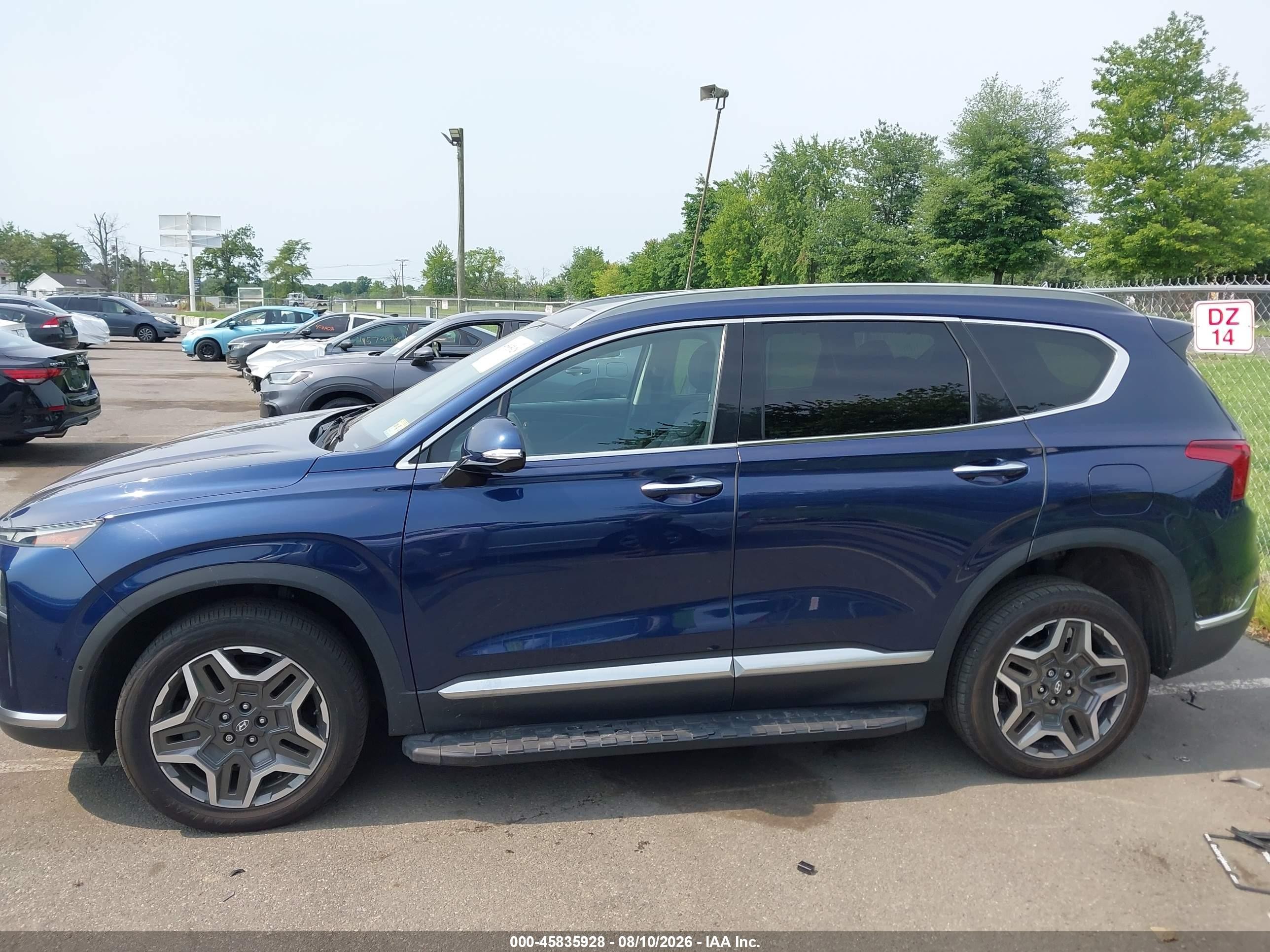 2021 Hyundai Santa Fe Limited Navy vin: 5NMS4DAL1MH334962