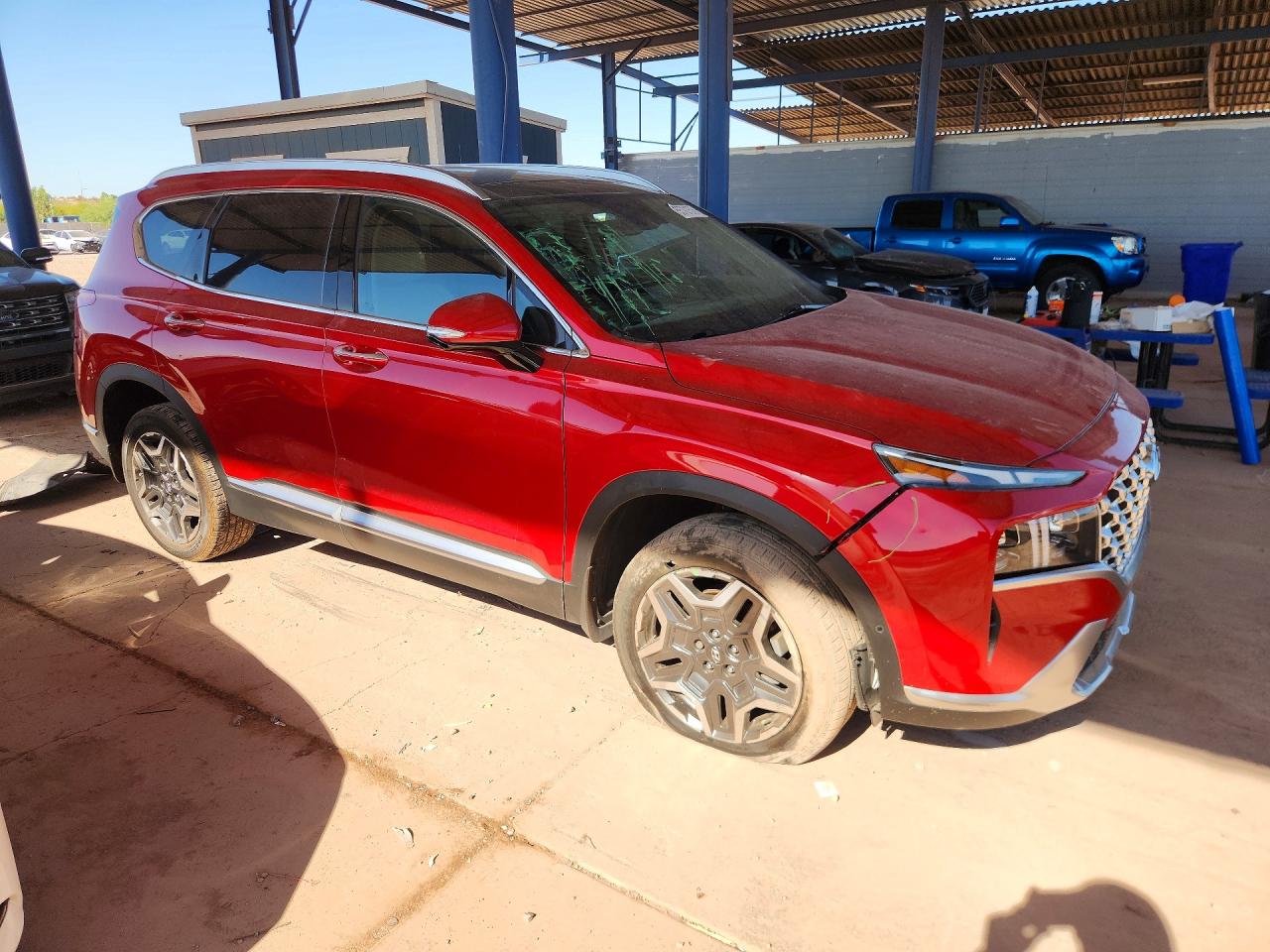 2021 Hyundai Santa Fe Limited Red vin: 5NMS4DAL3MH349821