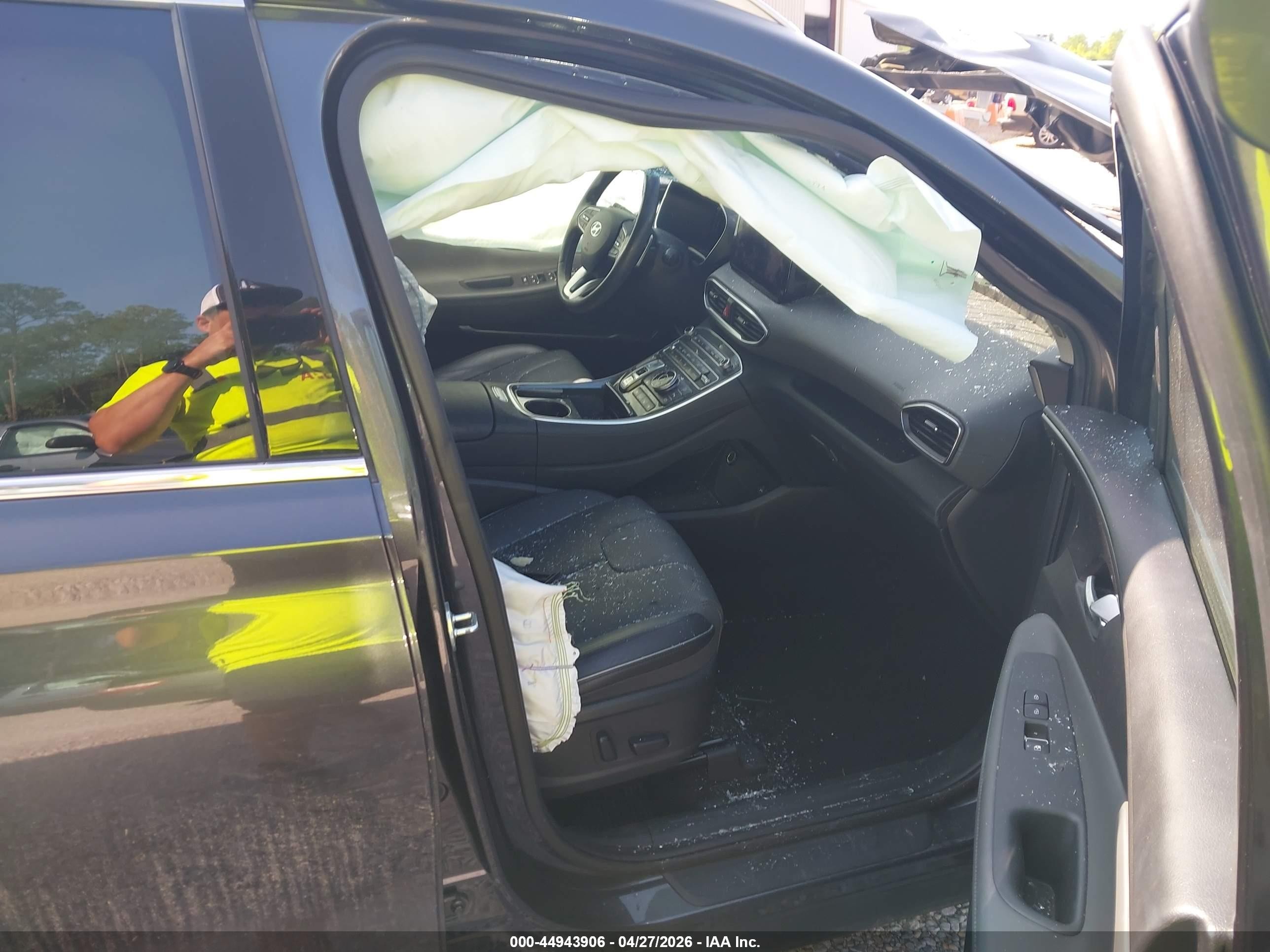 2022 Hyundai Santa Fe Limited Серый vin: 5NMS4DAL5NH394731