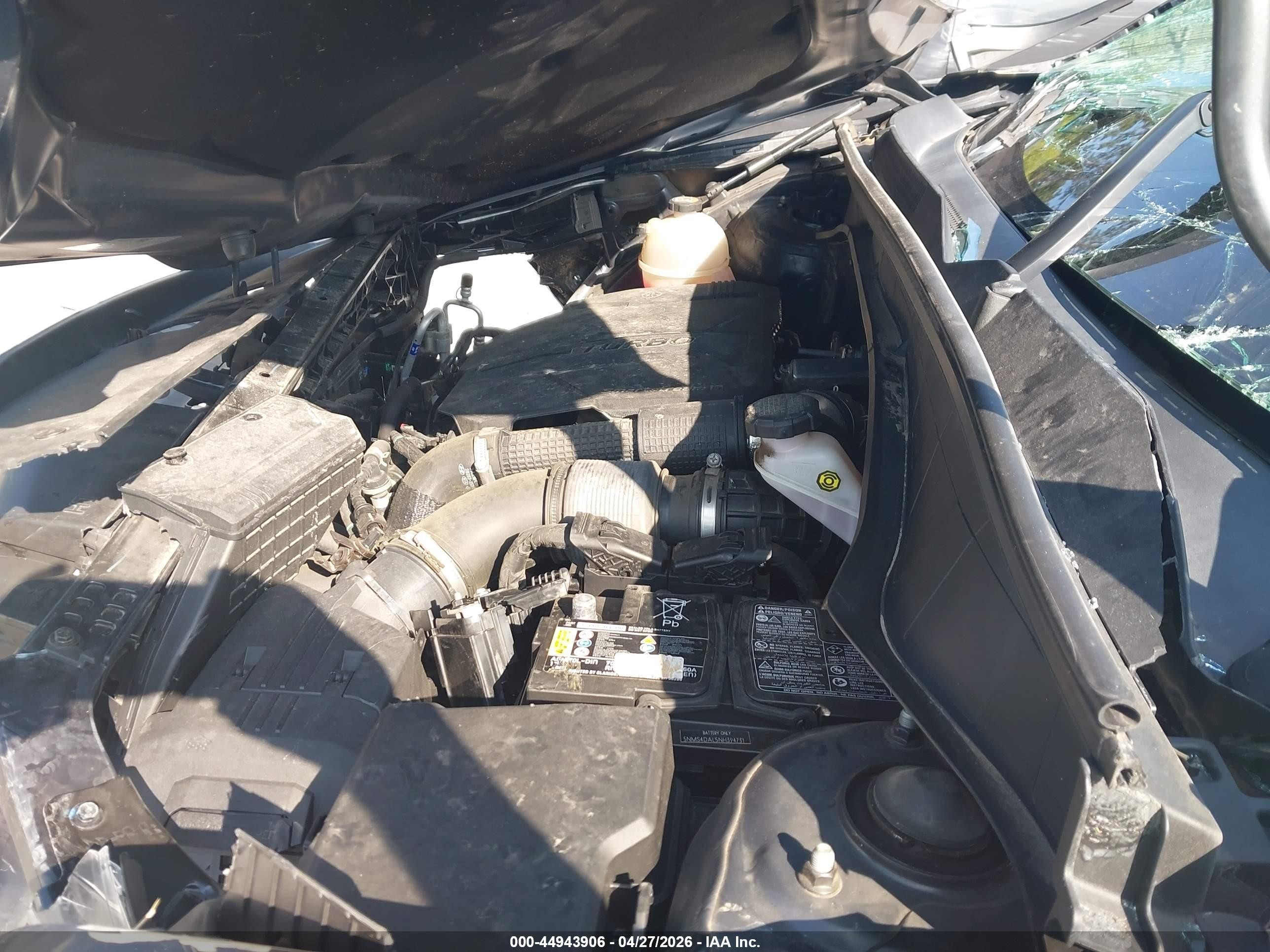 2022 Hyundai Santa Fe Limited Серый vin: 5NMS4DAL5NH394731