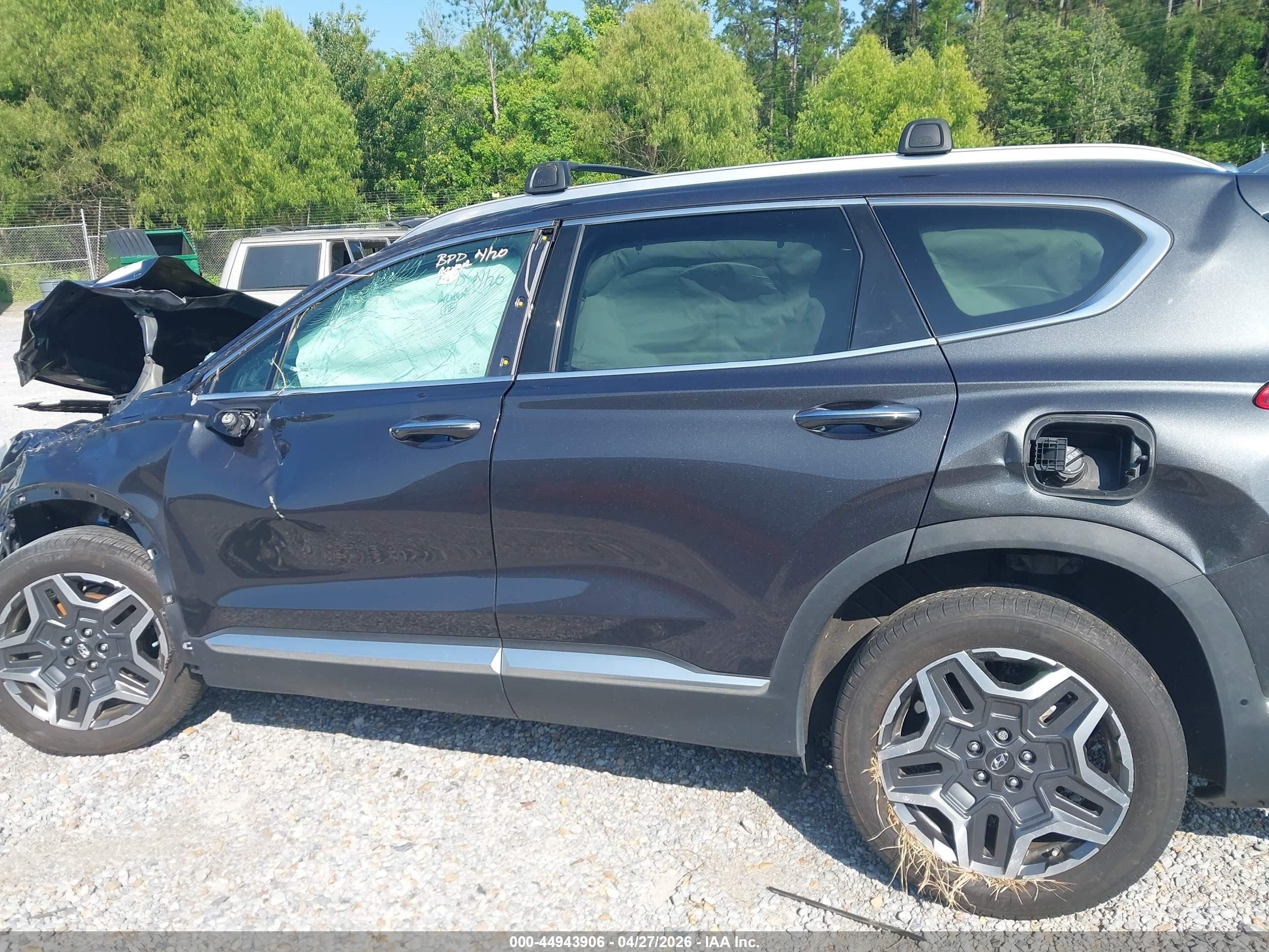 2022 Hyundai Santa Fe Limited Серый vin: 5NMS4DAL5NH394731