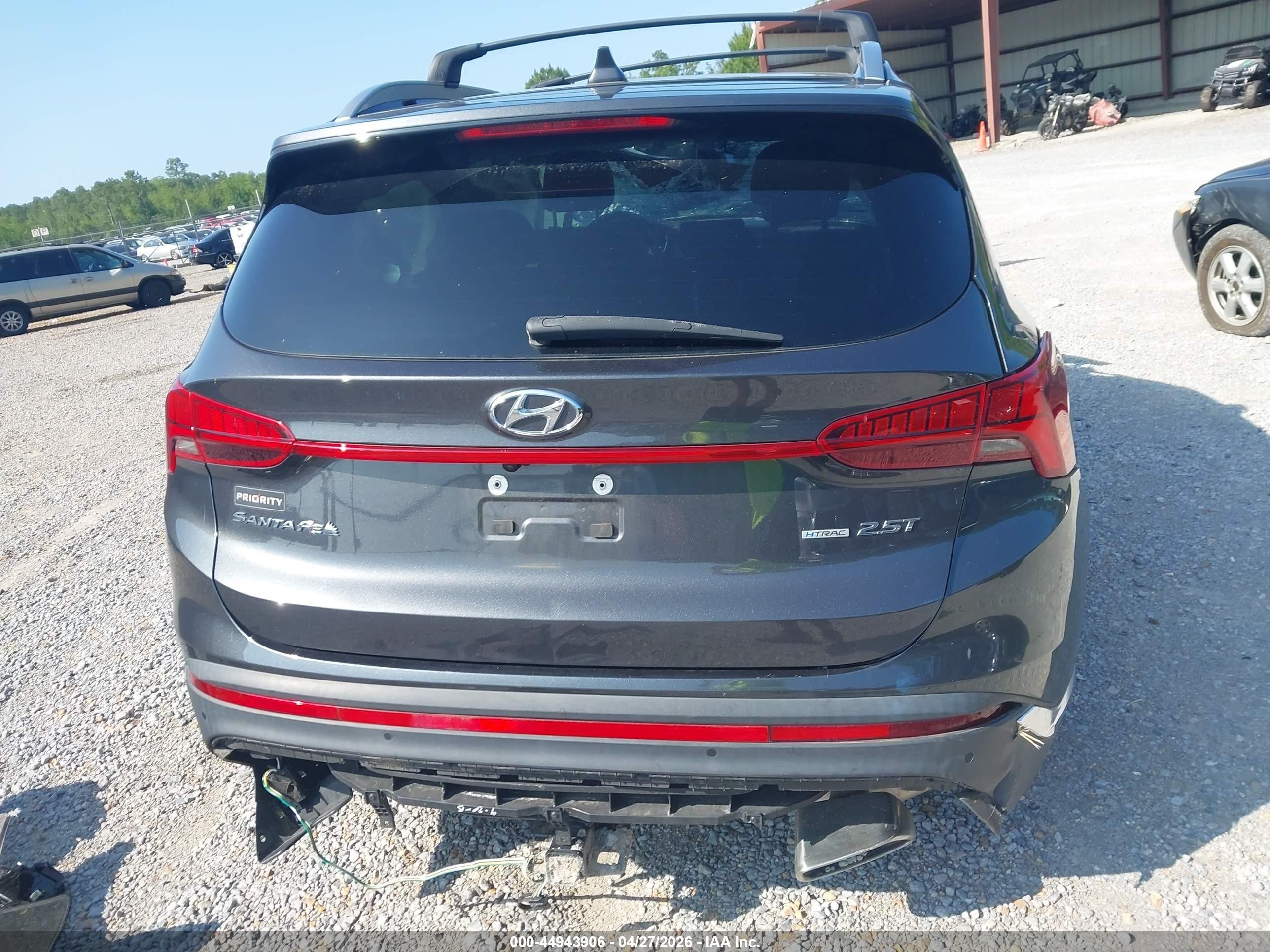 2022 Hyundai Santa Fe Limited Серый vin: 5NMS4DAL5NH394731