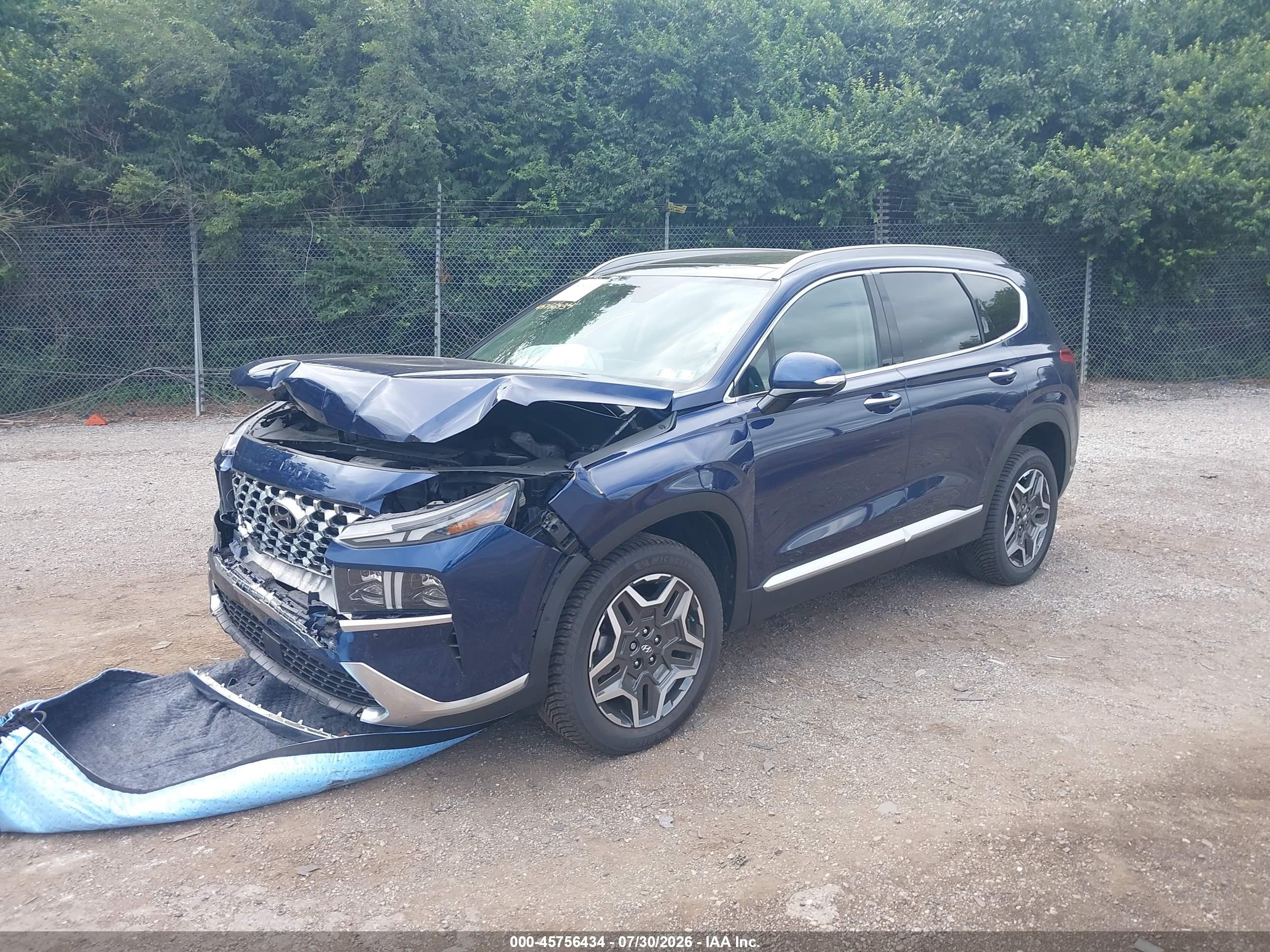 2023 Hyundai Santa Fe Limited Blue vin: 5NMS4DAL5PH520024