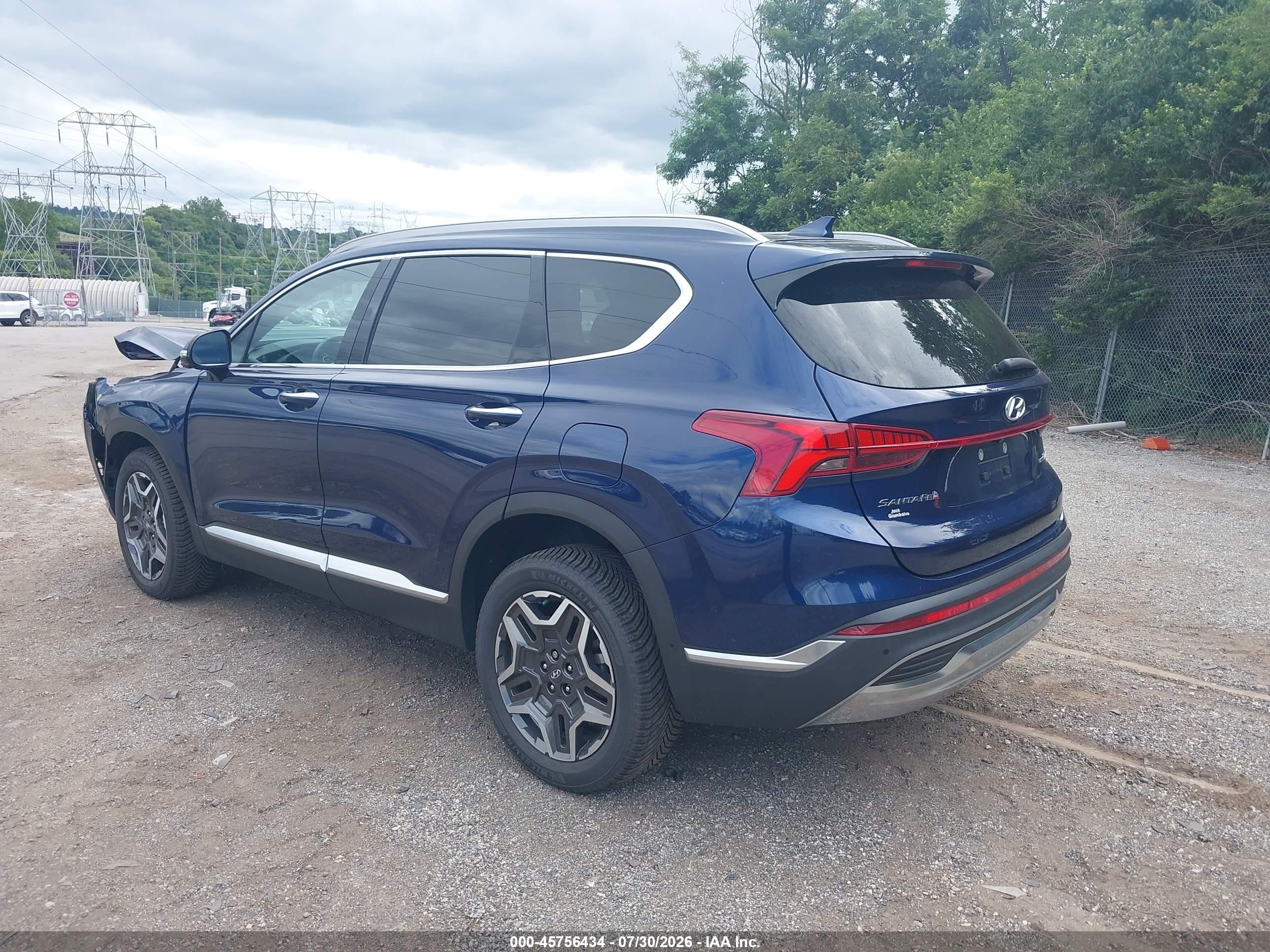 2023 Hyundai Santa Fe Limited Blue vin: 5NMS4DAL5PH520024