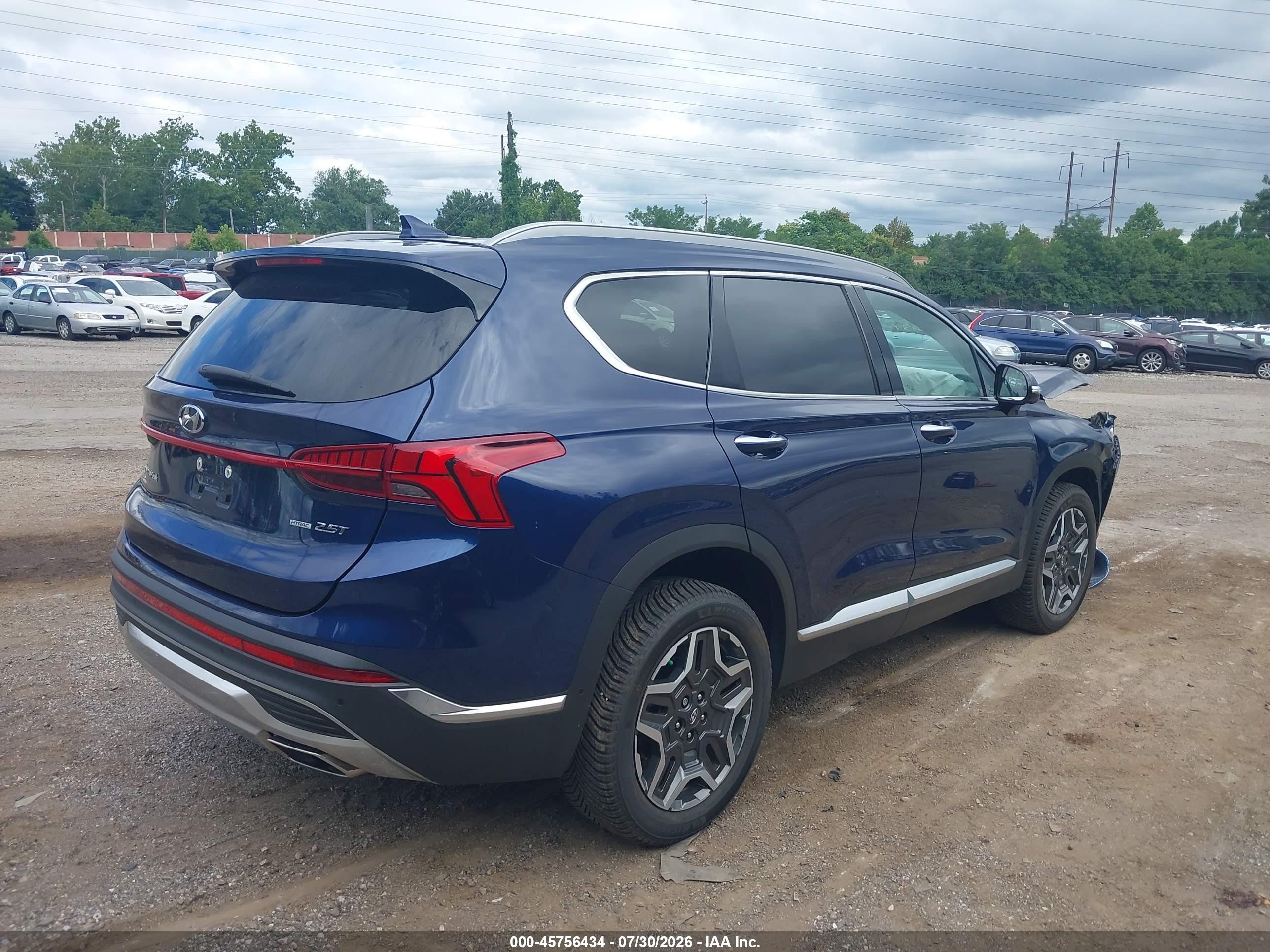 2023 Hyundai Santa Fe Limited Blue vin: 5NMS4DAL5PH520024