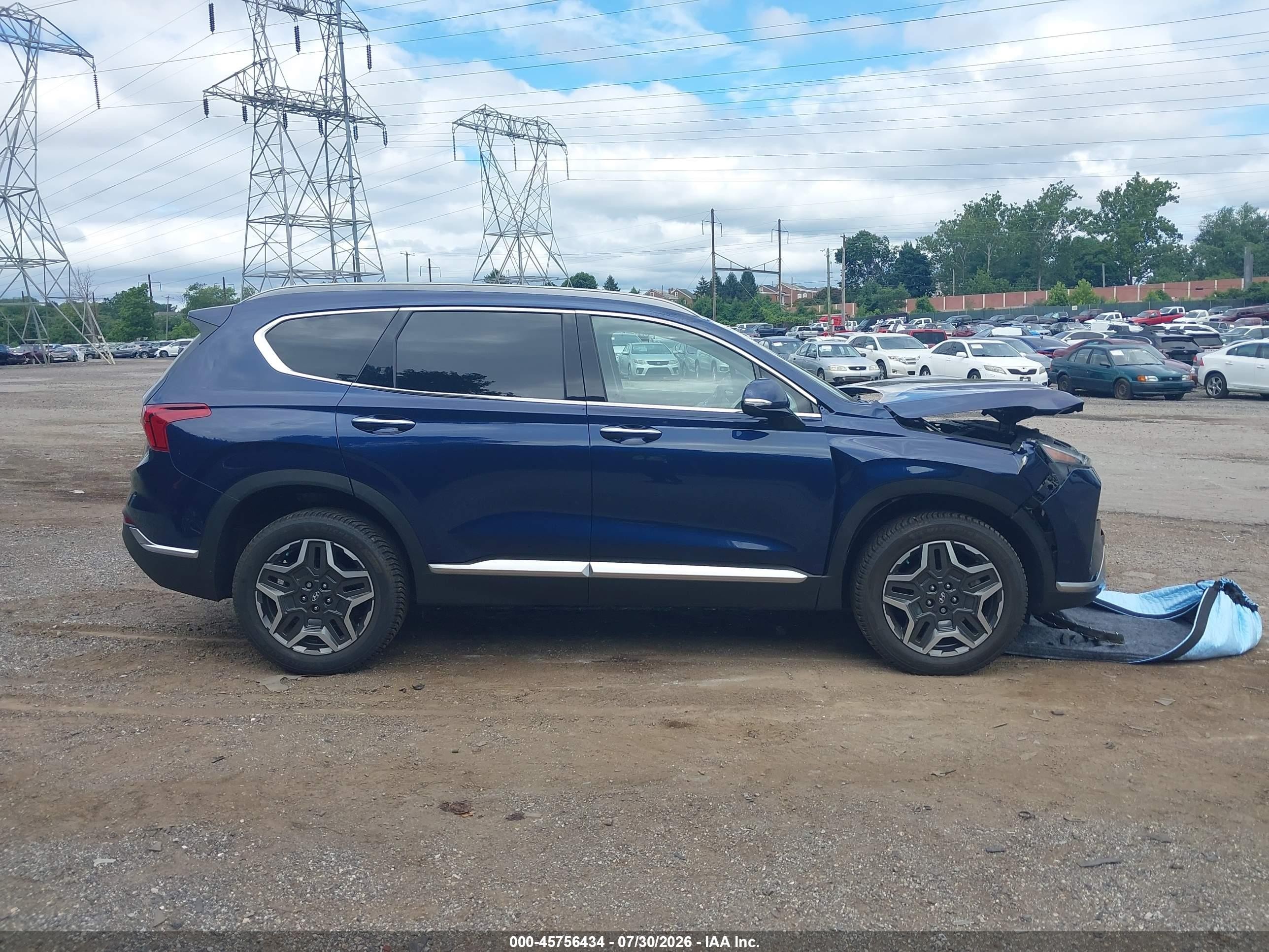 2023 Hyundai Santa Fe Limited Blue vin: 5NMS4DAL5PH520024