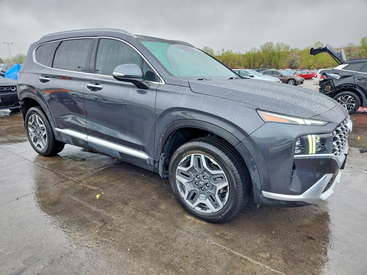 2022 Hyundai Santa Fe Limited Black vin: 5NMS4DAL6NH450112