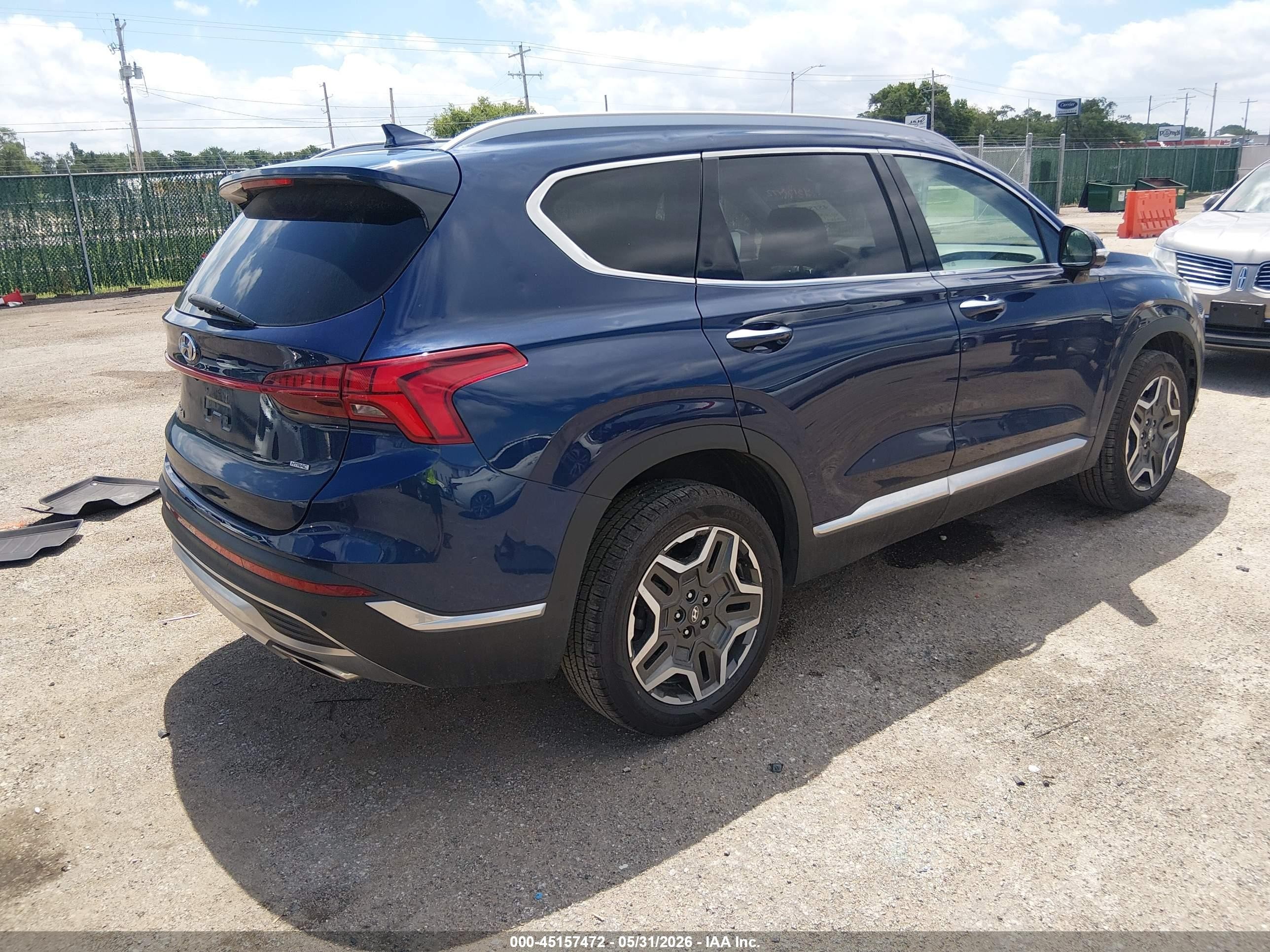 2023 Hyundai Santa Fe Limited Blue vin: 5NMS4DAL9PH527462