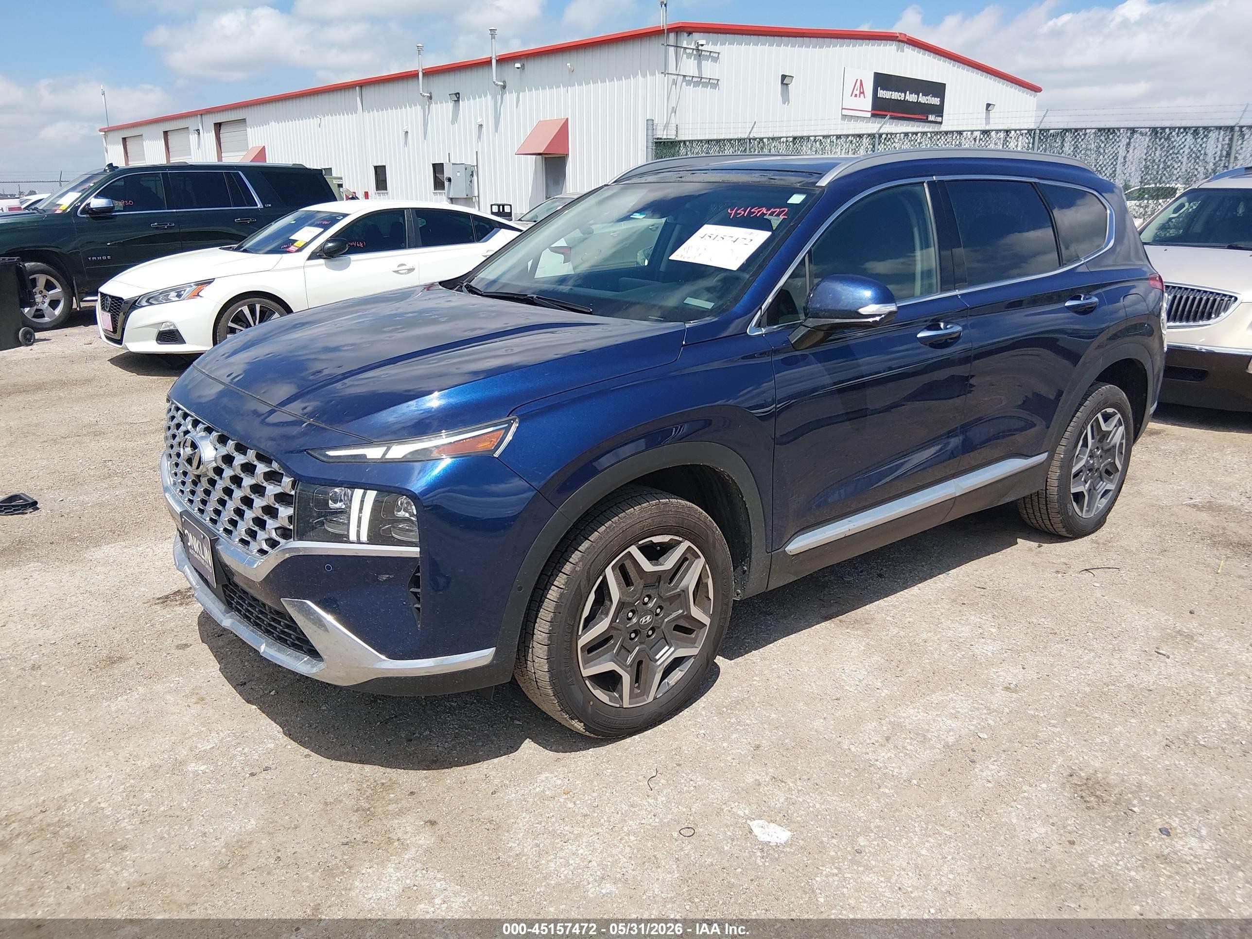 2023 Hyundai Santa Fe Limited Blue vin: 5NMS4DAL9PH527462