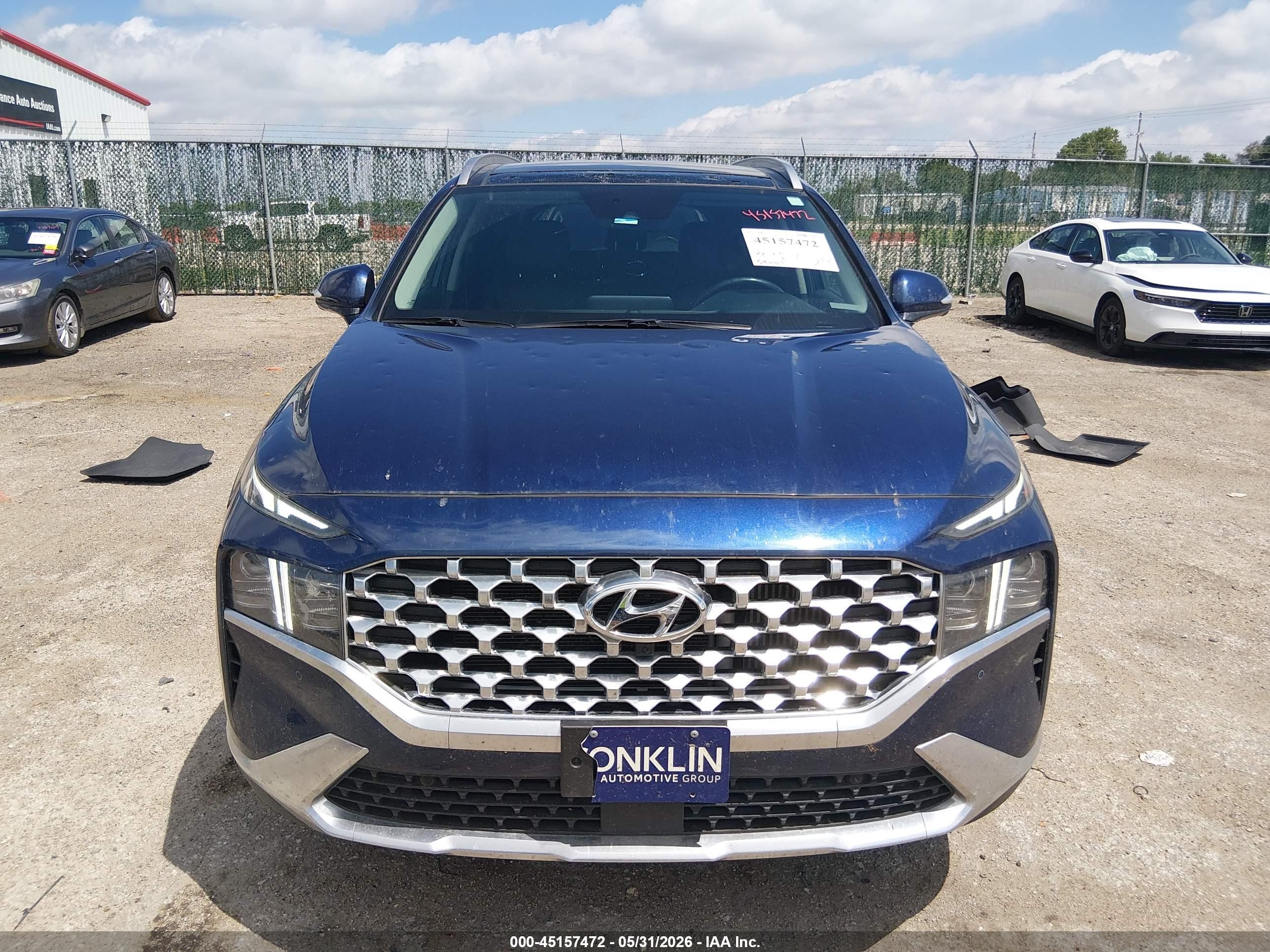 2023 Hyundai Santa Fe Limited Blue vin: 5NMS4DAL9PH527462