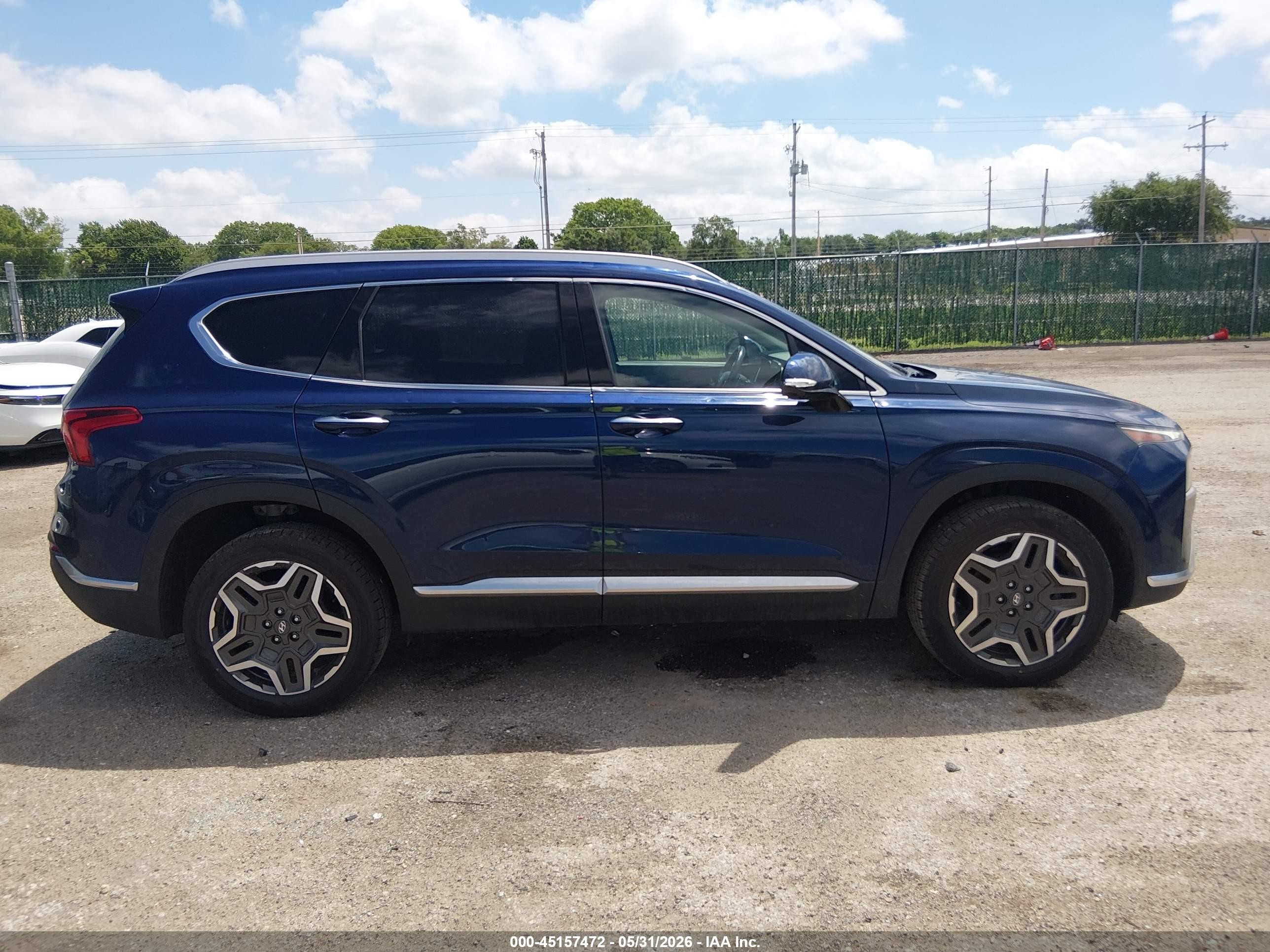 2023 Hyundai Santa Fe Limited Blue vin: 5NMS4DAL9PH527462