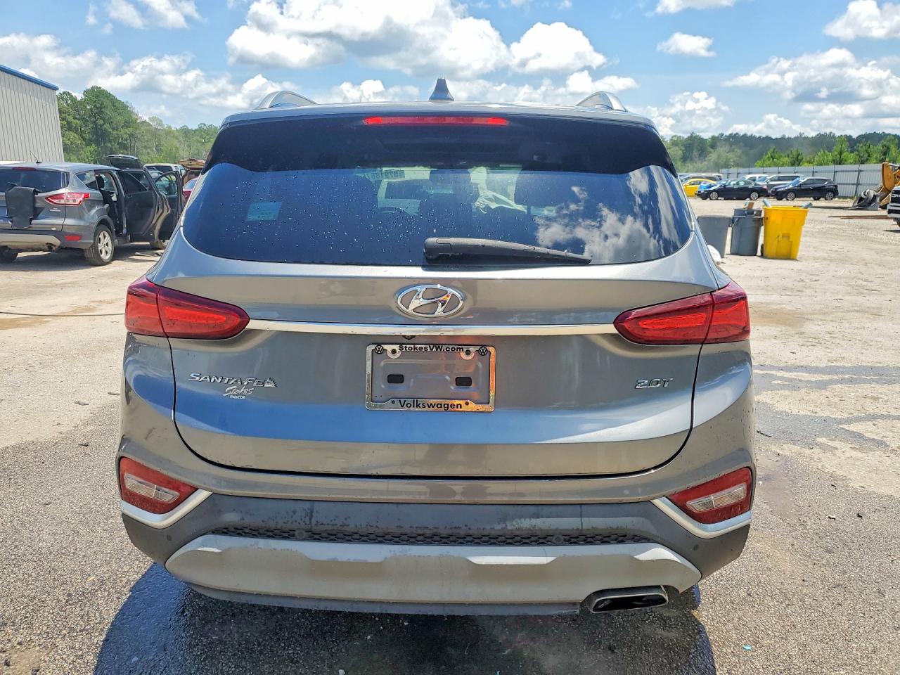 2019 Hyundai Santa Fe Limited 2.0t Серый vin: 5NMS53AA0KH026832
