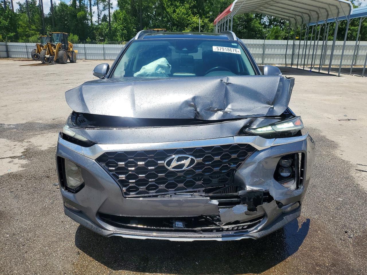 2019 Hyundai Santa Fe Limited 2.0t Серый vin: 5NMS53AA0KH026832
