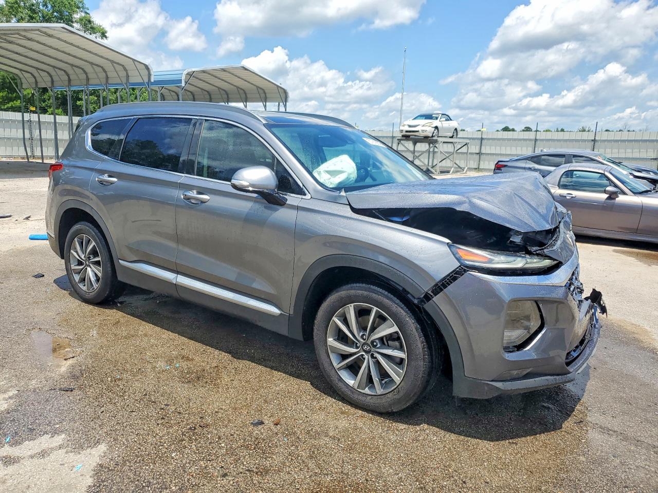 2019 Hyundai Santa Fe Limited 2.0t Серый vin: 5NMS53AA0KH026832