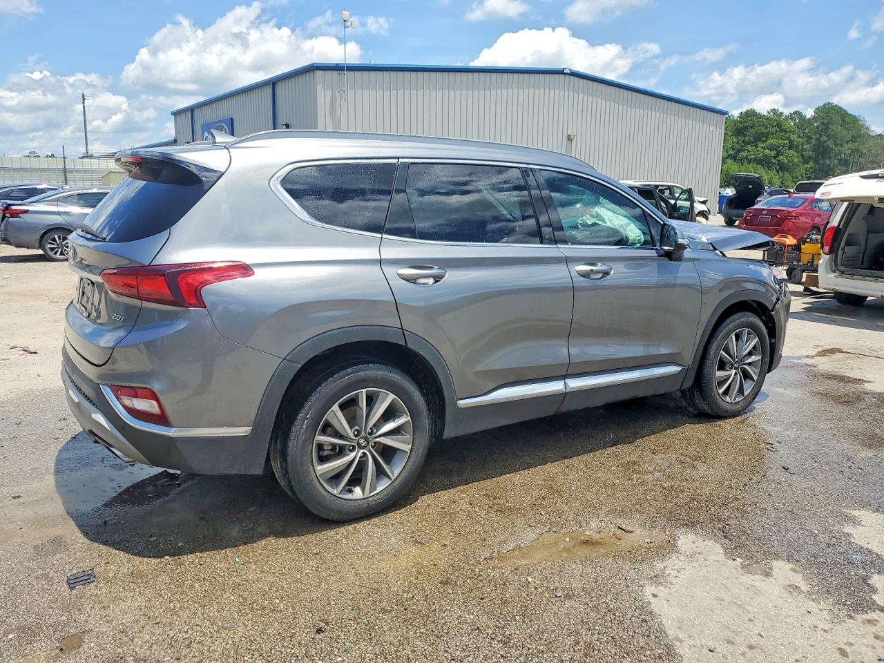 2019 Hyundai Santa Fe Limited 2.0t Серый vin: 5NMS53AA0KH026832