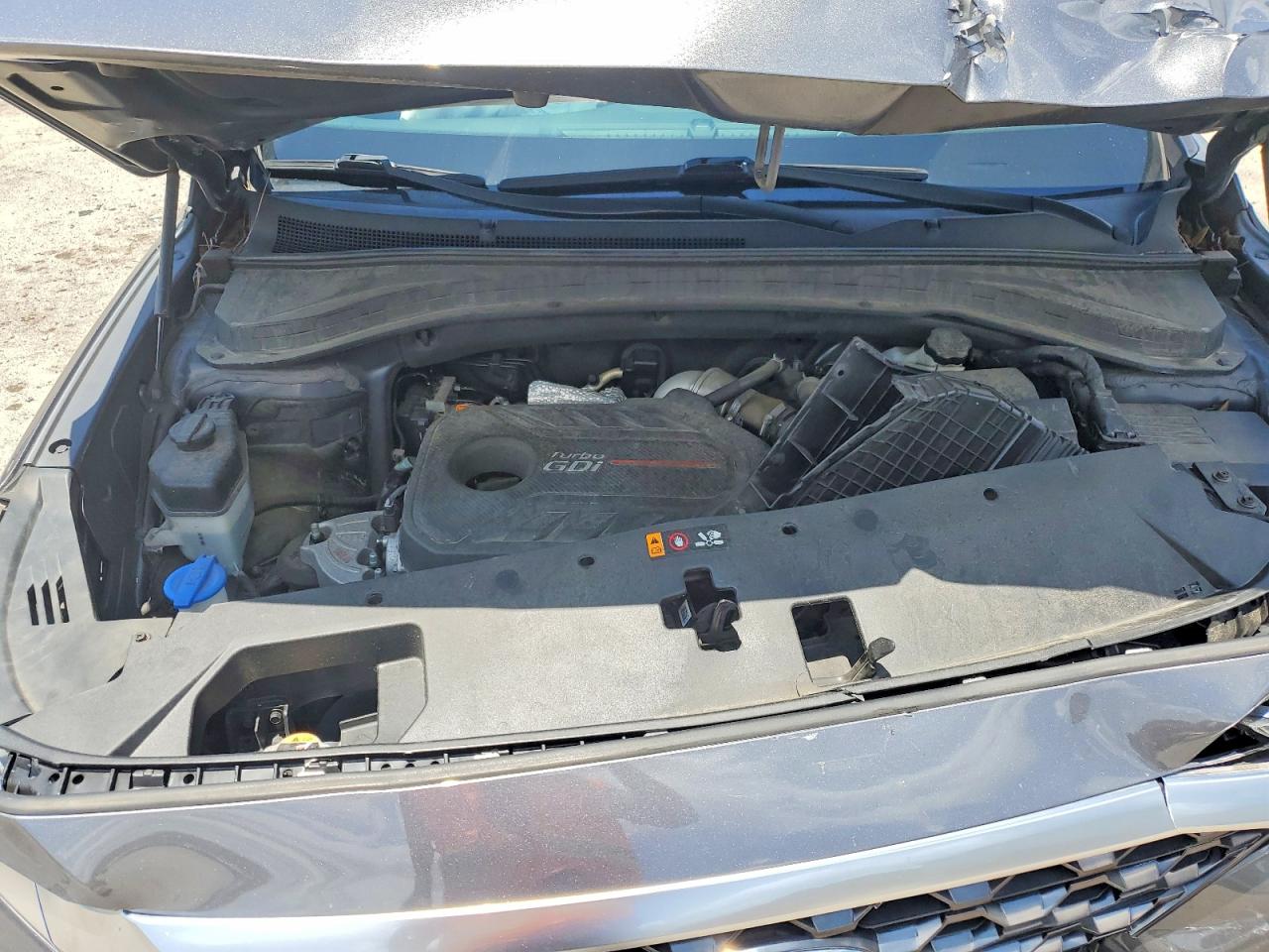 2019 Hyundai Santa Fe Limited 2.0t Серый vin: 5NMS53AA0KH026832
