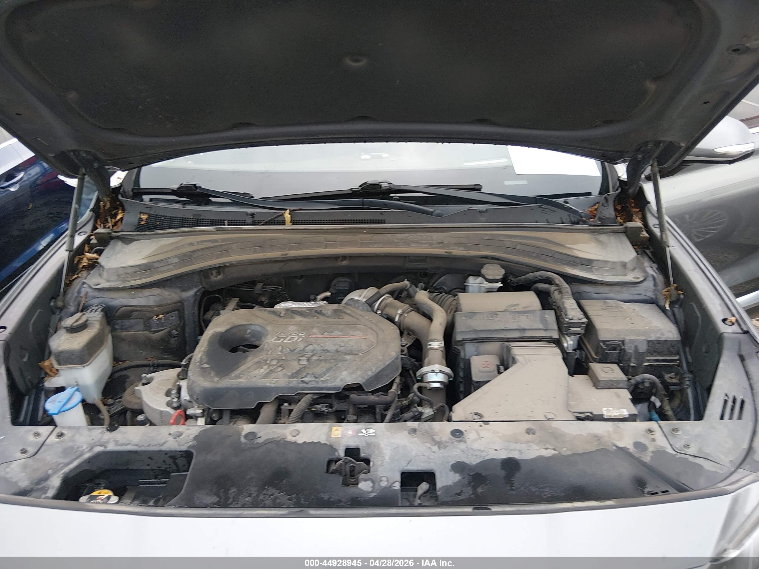 2019 Hyundai Santa Fe Ultimate 2.0t Gray vin: 5NMS53AA1KH059919