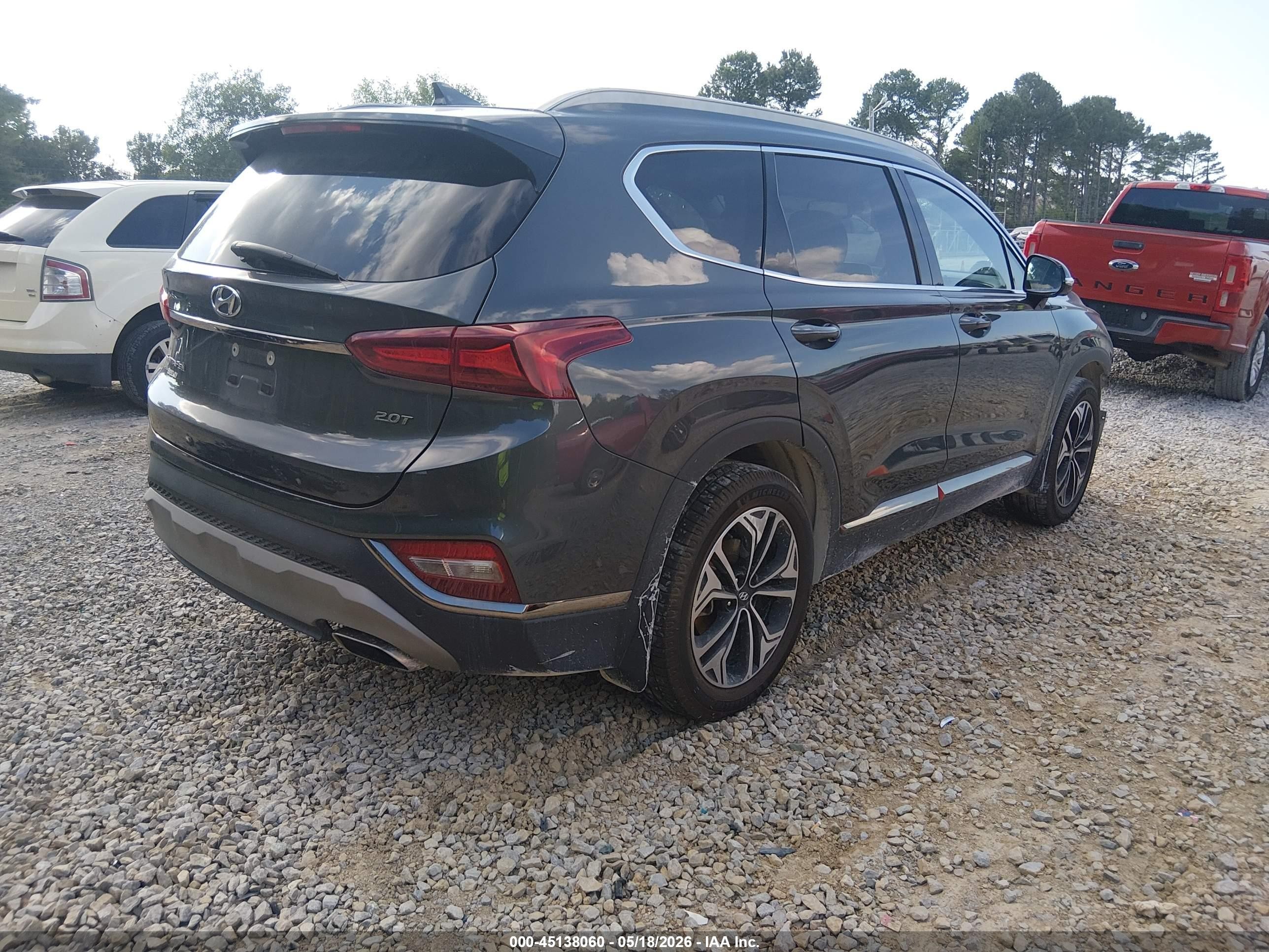 2020 Hyundai Santa Fe Limited 2.0t Gray vin: 5NMS53AA2LH180265