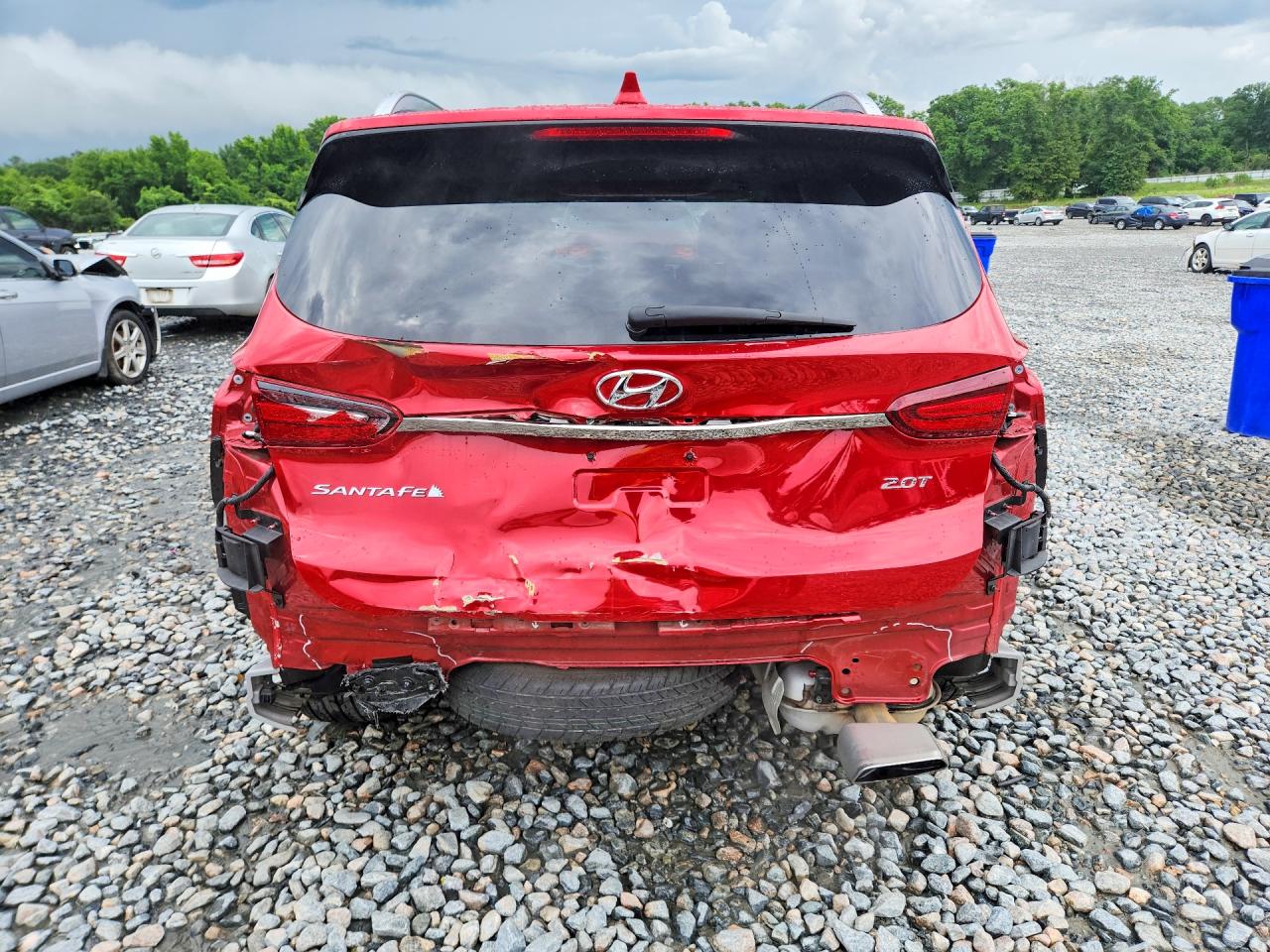 2020 Hyundai Santa Fe Limited 2.0t Красный vin: 5NMS53AA5LH290520