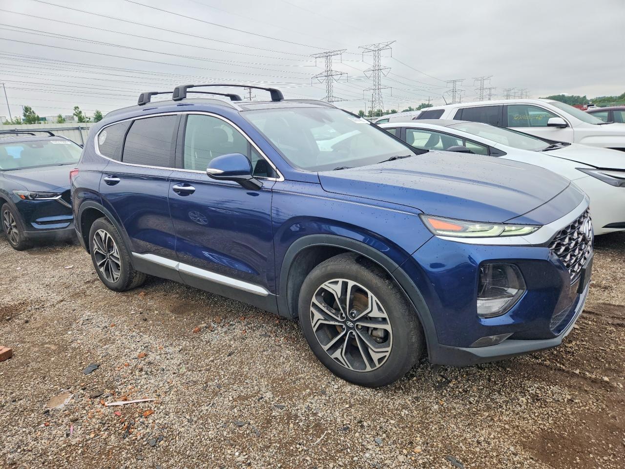 2019 Hyundai Santa Fe Ultimate 2.0t Blue vin: 5NMS53AA6KH053324
