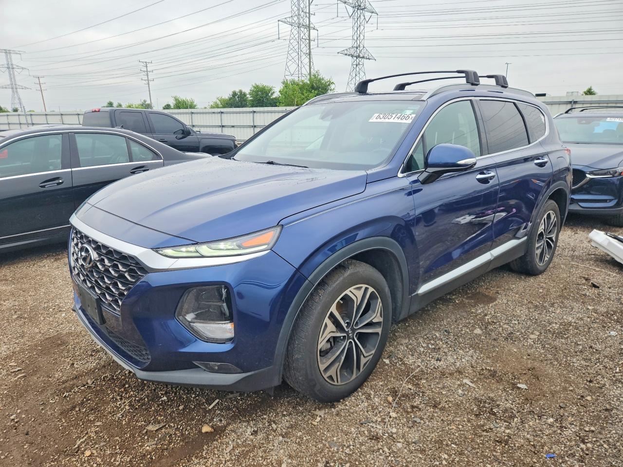 2019 Hyundai Santa Fe Ultimate 2.0t Blue vin: 5NMS53AA6KH053324