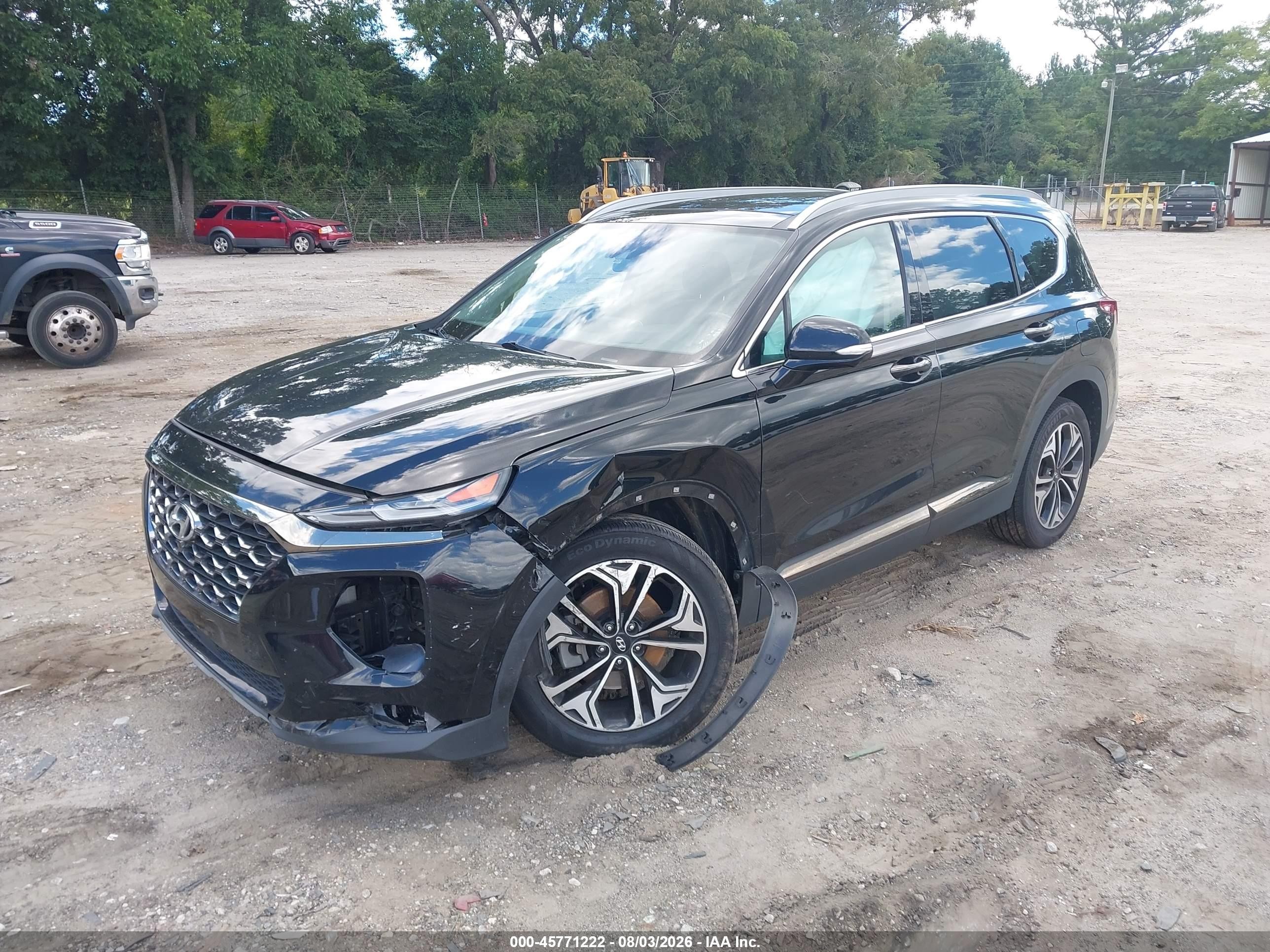 2020 Hyundai Santa Fe Limited 2.0t Black vin: 5NMS53AA7LH302165