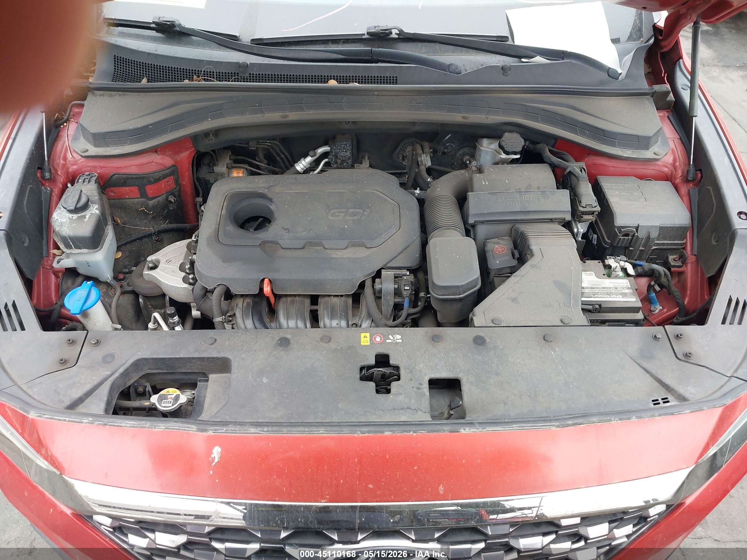 2019 Hyundai Santa Fe Limited Orange vin: 5NMS53AD6KH132759