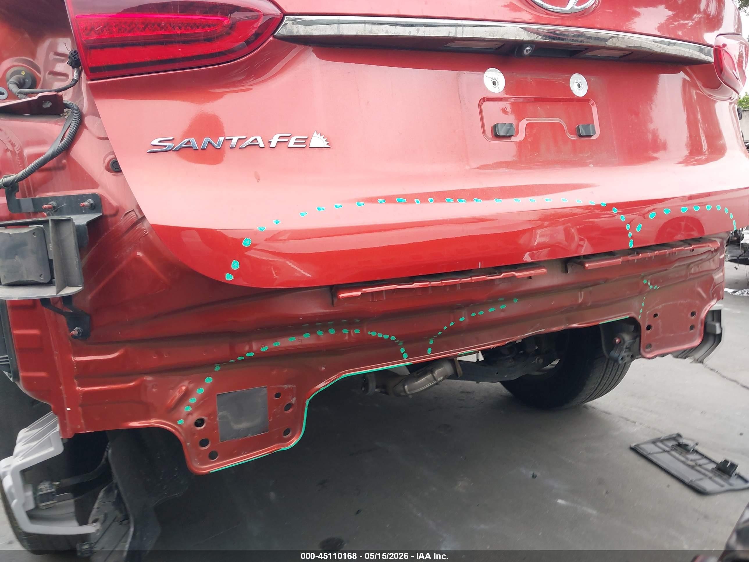 2019 Hyundai Santa Fe Limited Orange vin: 5NMS53AD6KH132759