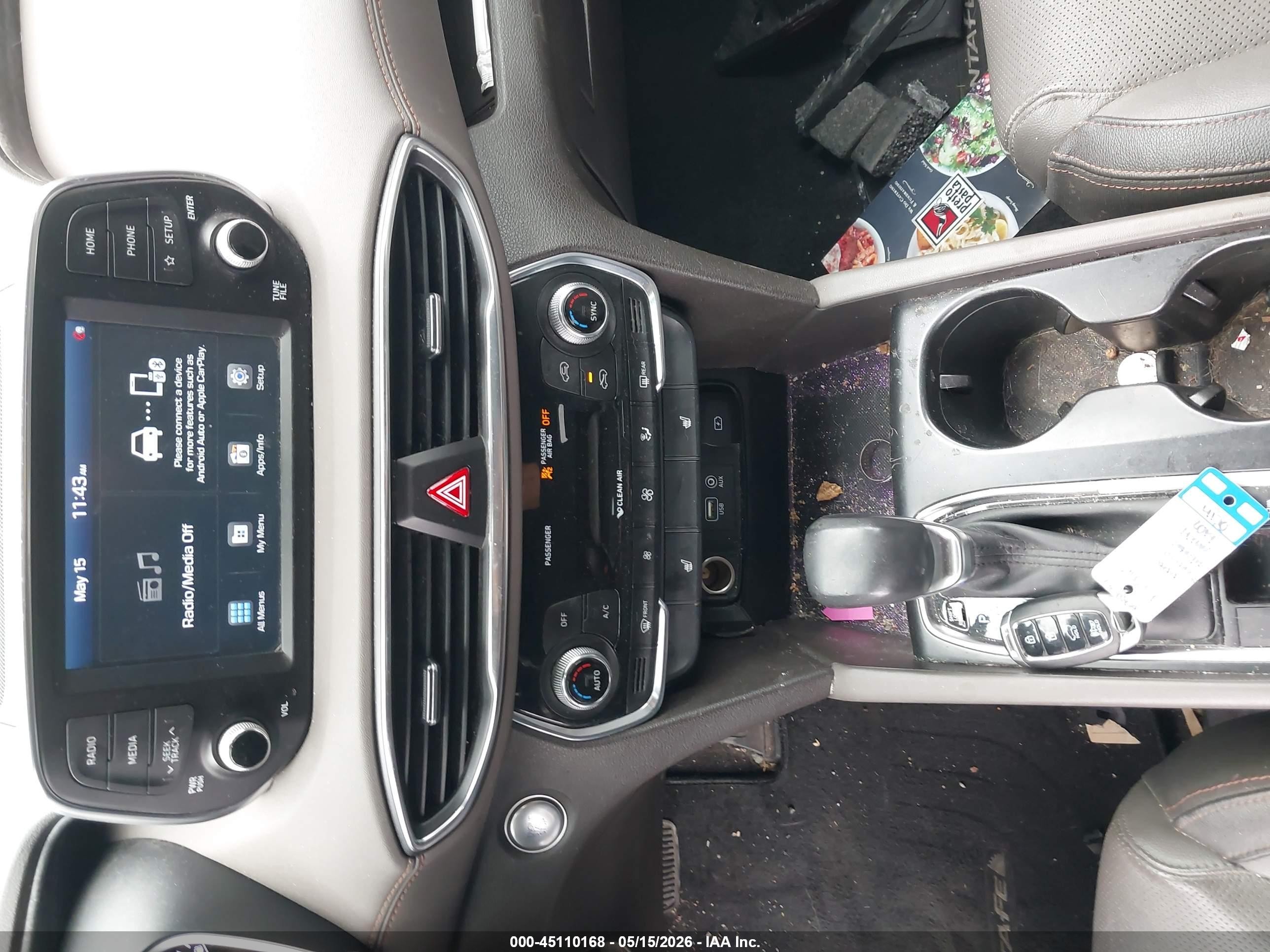 2019 Hyundai Santa Fe Limited Orange vin: 5NMS53AD6KH132759
