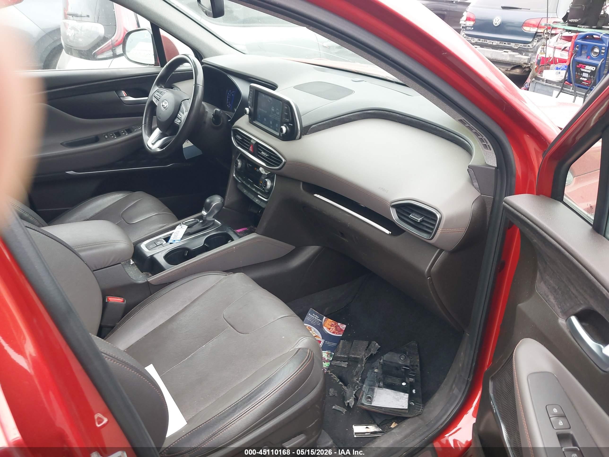 2019 Hyundai Santa Fe Limited Orange vin: 5NMS53AD6KH132759