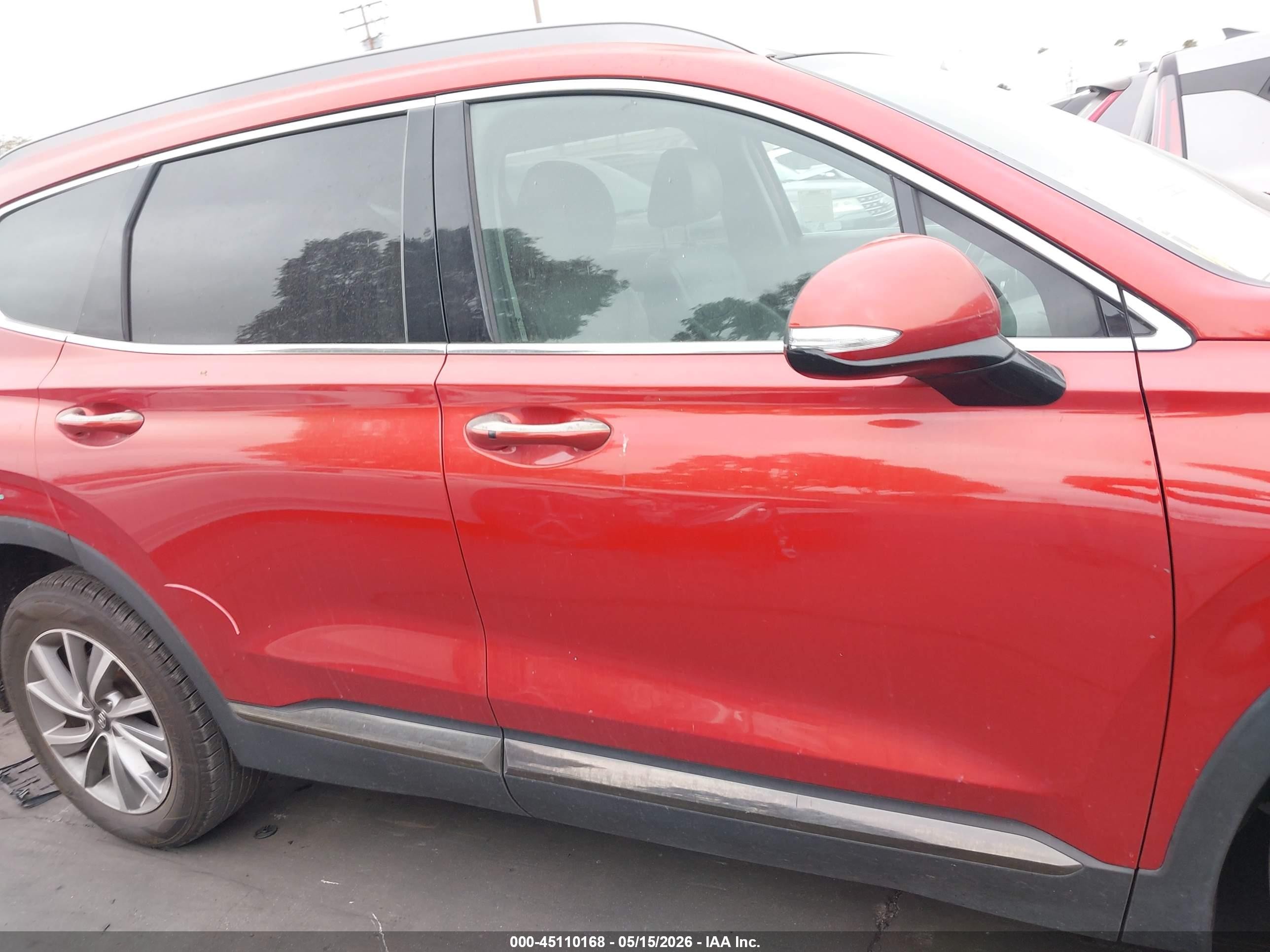 2019 Hyundai Santa Fe Limited Orange vin: 5NMS53AD6KH132759