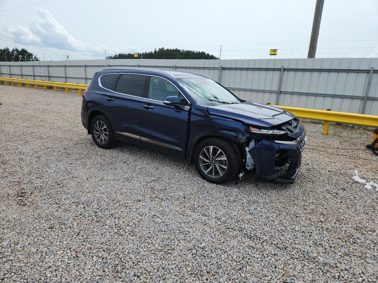 2020 Hyundai Santa Fe Limited Синий vin: 5NMS53ADXLH274050