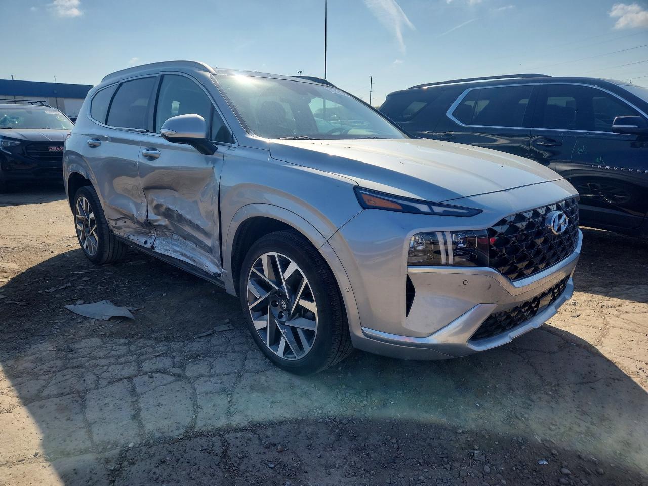 2023 Hyundai Santa Fe Calligraphy Серебряный vin: 5NMS54AL3PH611046