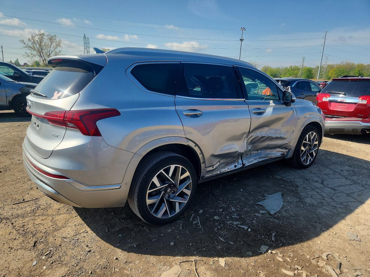 2023 Hyundai Santa Fe Calligraphy Серебряный vin: 5NMS54AL3PH611046