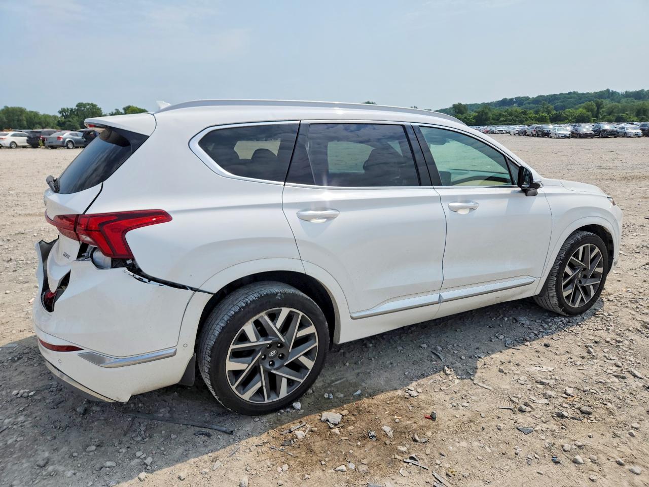 2023 Hyundai Santa Fe Calligraphy White vin: 5NMS54AL4PH611797