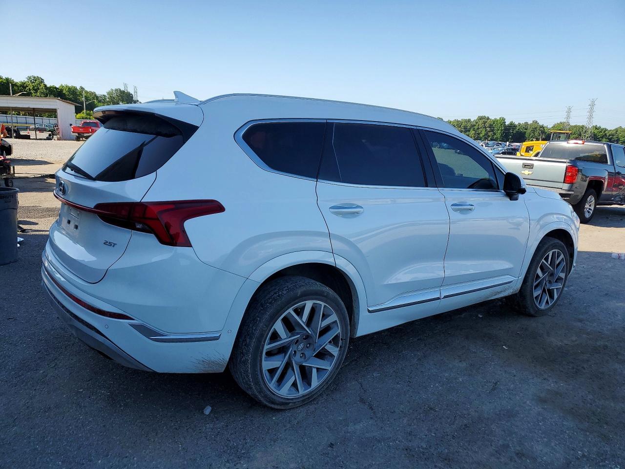2022 Hyundai Santa Fe Calligraphy White vin: 5NMS54AL8NH416685