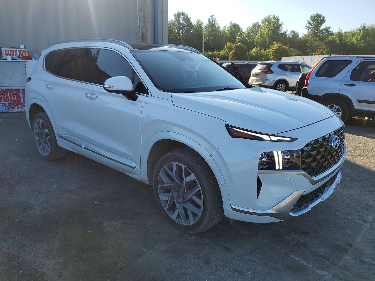 2022 Hyundai Santa Fe Calligraphy White vin: 5NMS54AL8NH416685